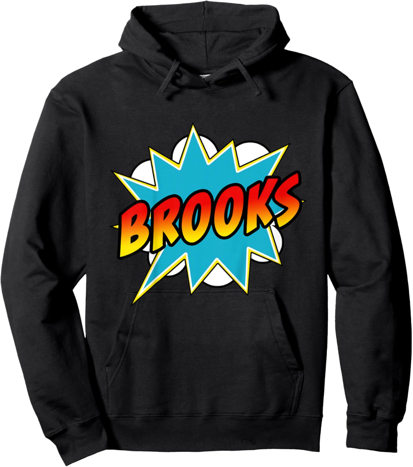 Kids Boys Brooks Comic Book Superhero Name Hoodie - Hoodie | Black