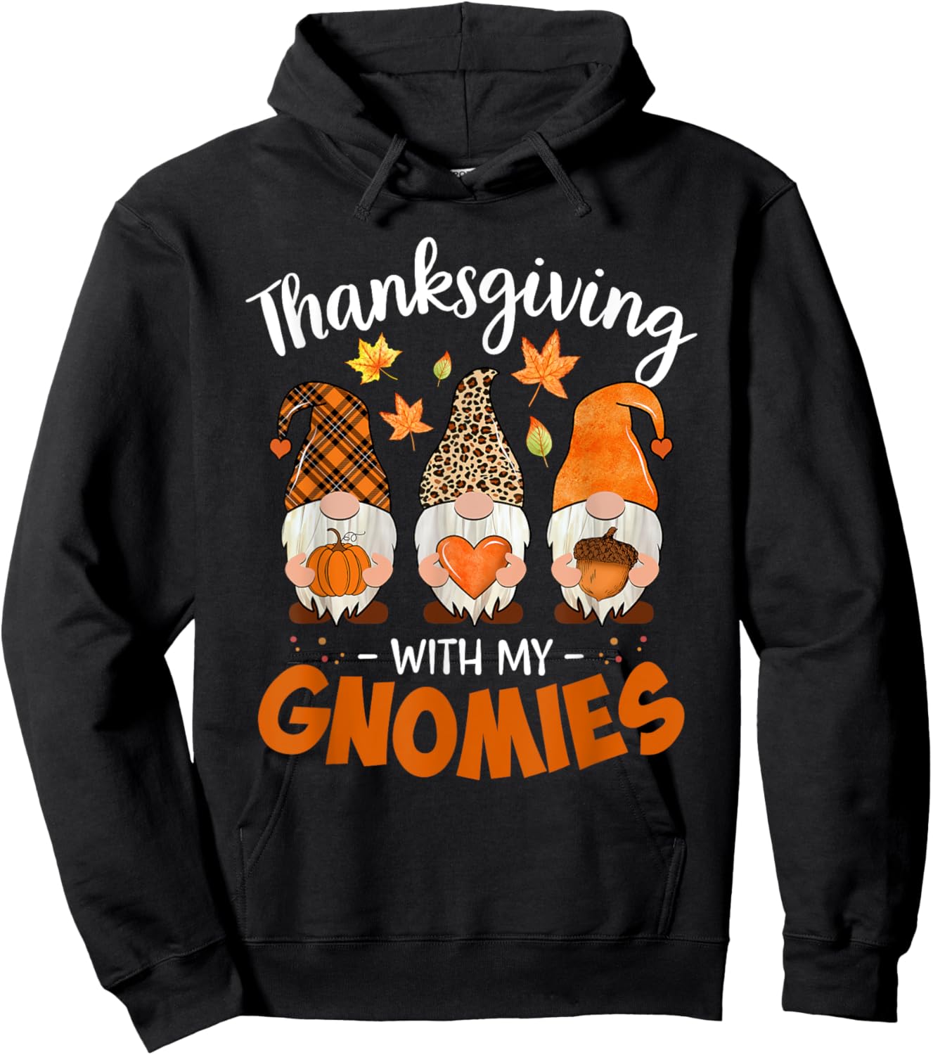 Thanksgiving Shirts with My Gnomies Teachers Gnome Hoodie - Hoodie | Black