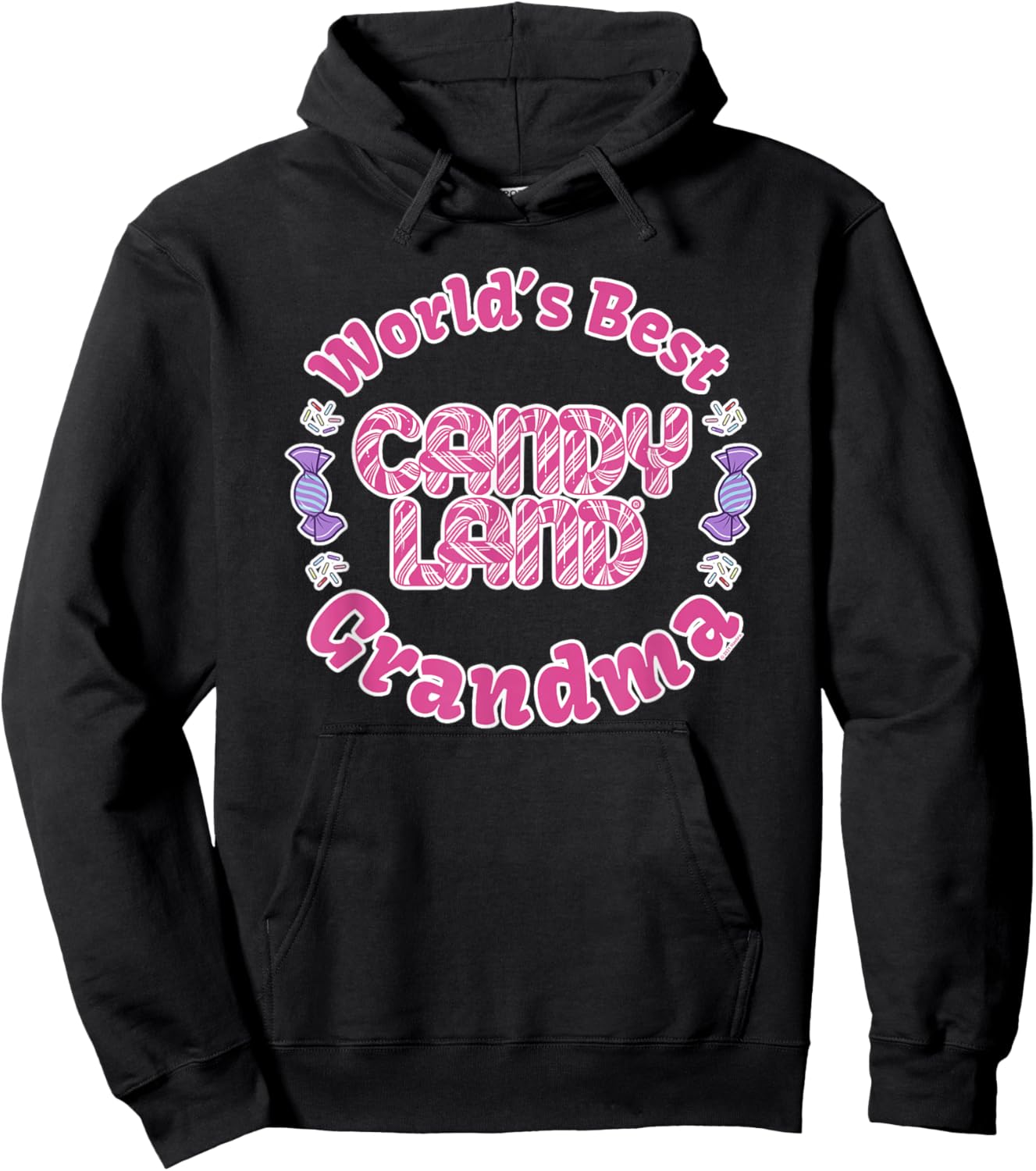 Candy Land Grandparents Day World's Best Grandma Hoodie - Hoodie | Black