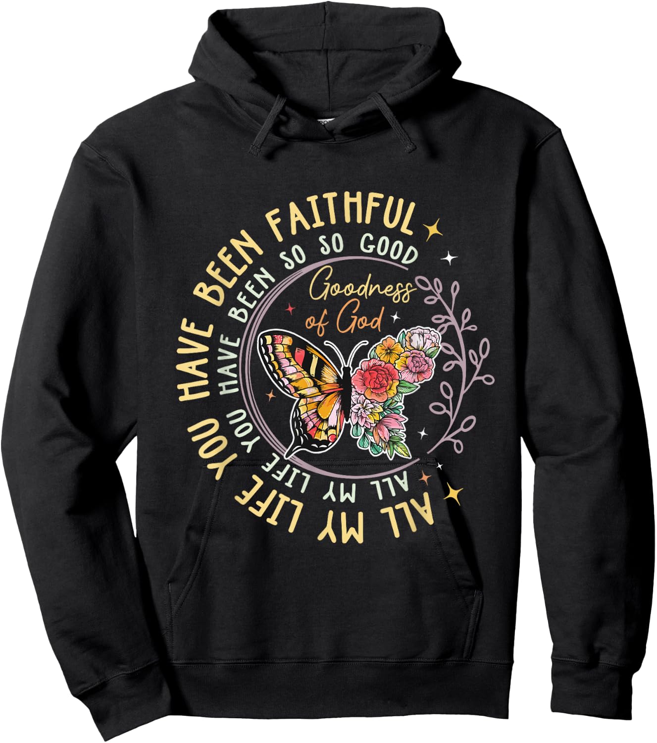 Goodness Of God Religious Bible Verse Jesus Gift Hoodie - Hoodie | Black