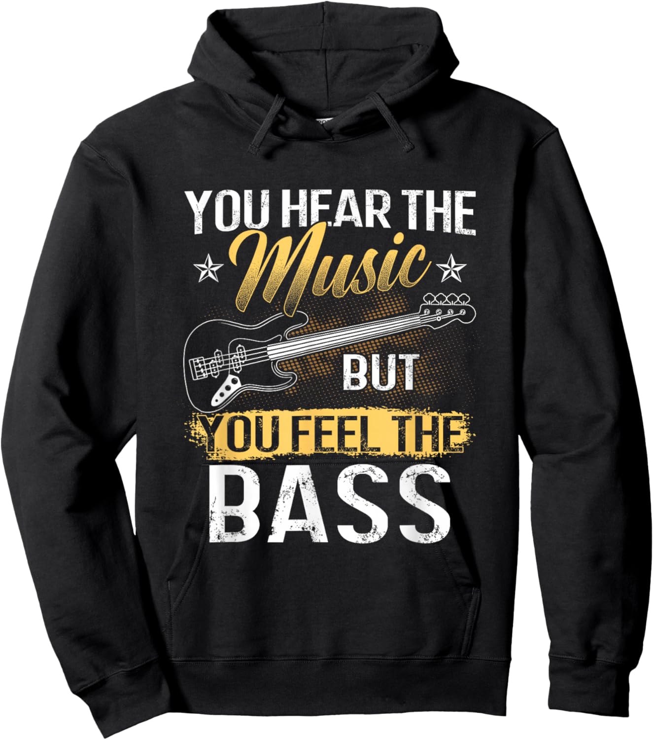 Funny Bass Guitar Lover Graphic Women and Men Bass Player Hoodie - Hoodie | Black
