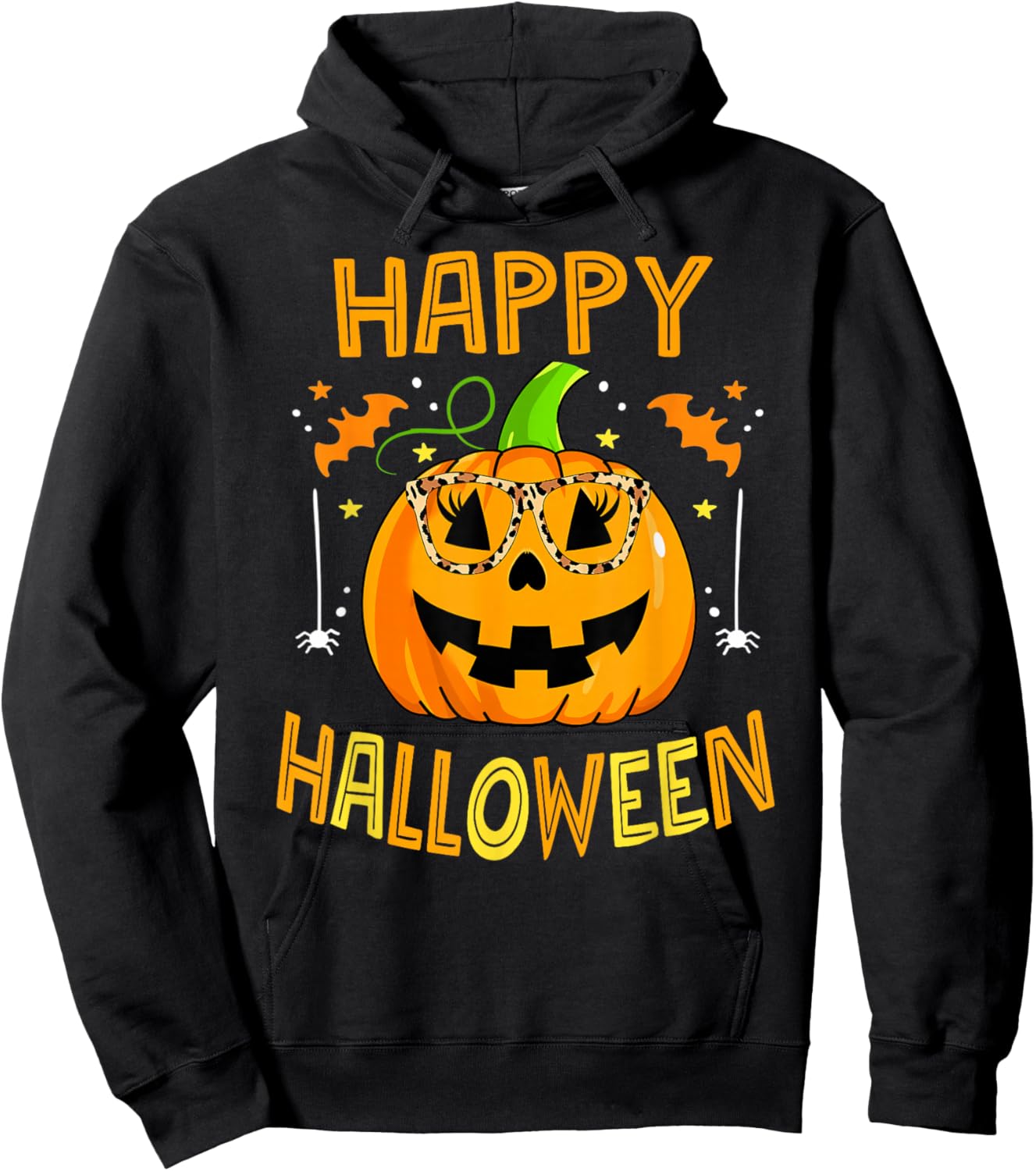 Trick Or Treat Halloween Funny Pumpkin Happy Halloween 2025 Hoodie - Hoodie | Black