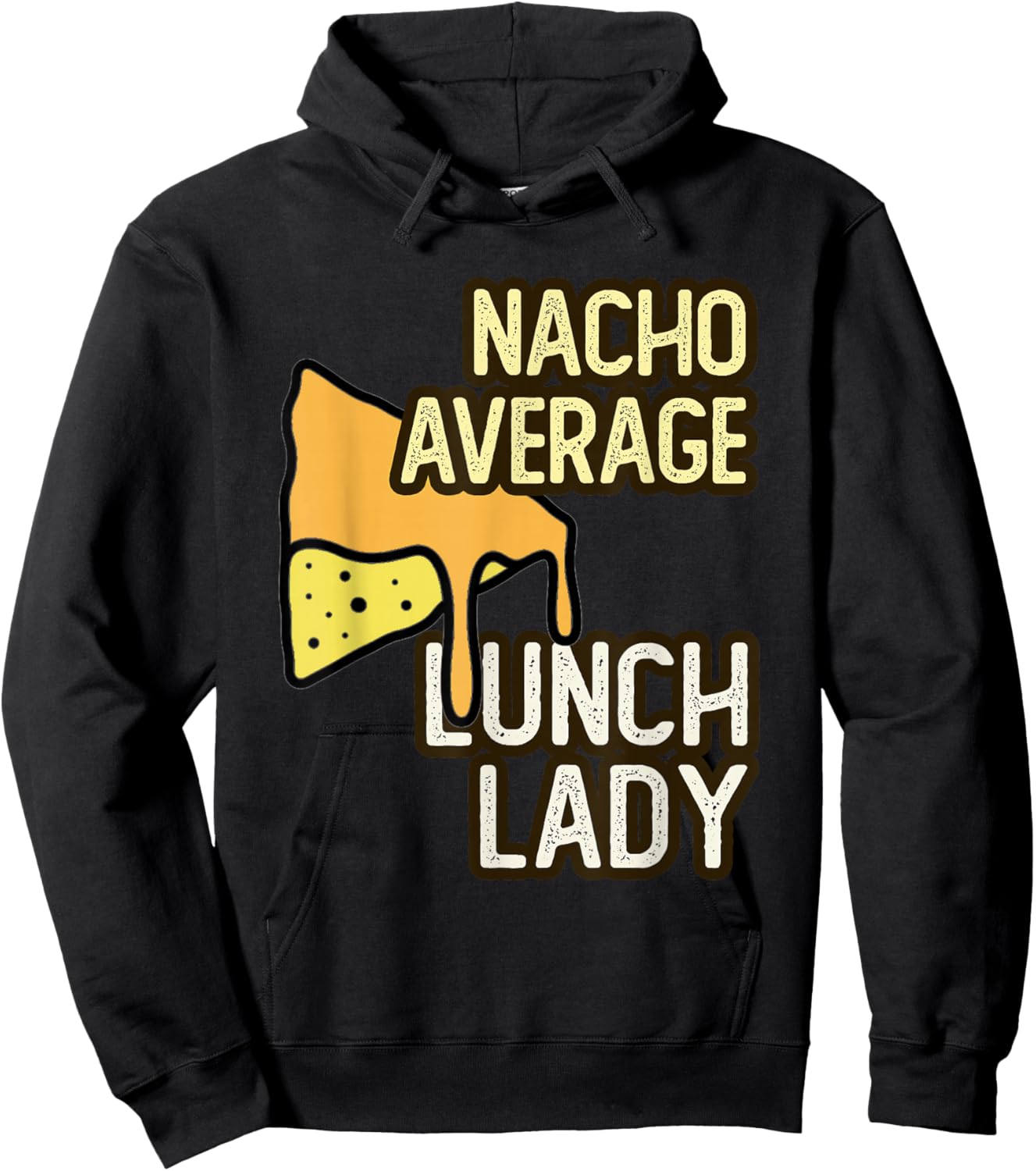 NACHO AVERAGE LUNCH LADY Squad School Food Service Boo Crew Hoodie - Hoodie | Black