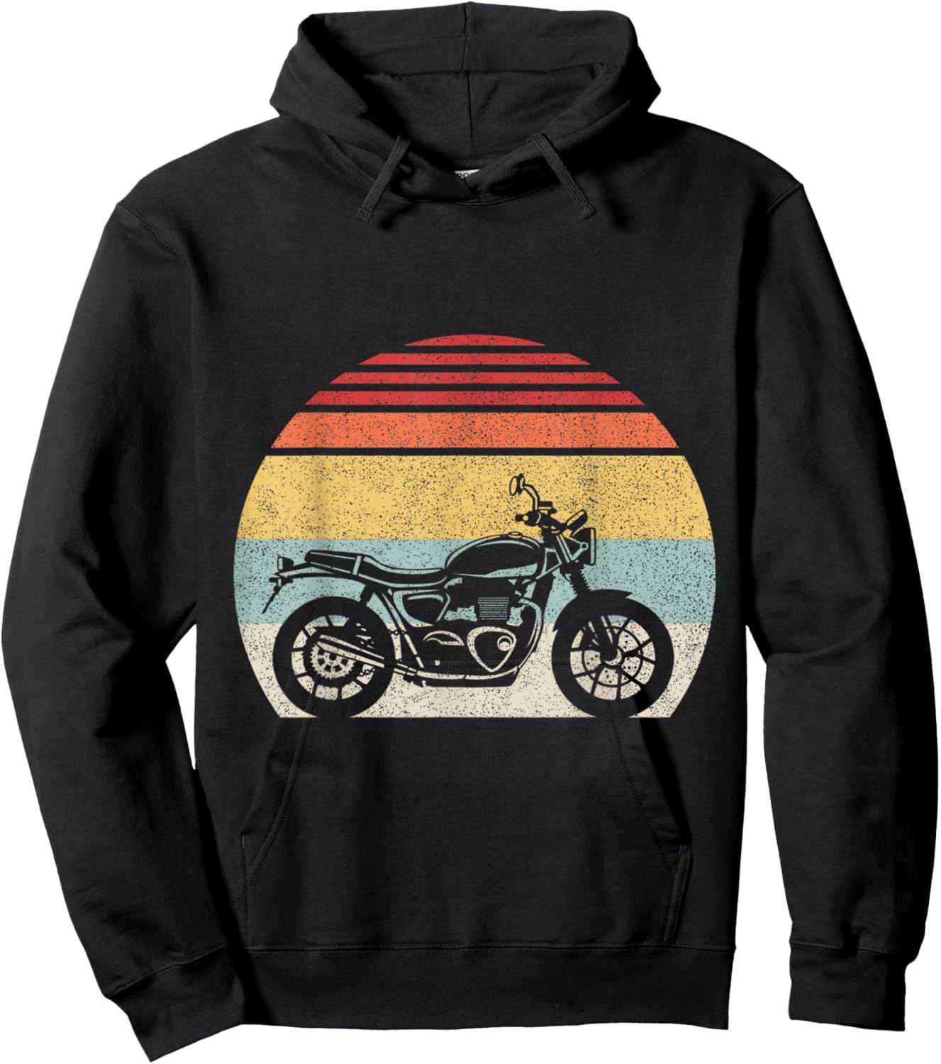 Retro Vintage Motorcycle Hoodie - Hoodie | Black