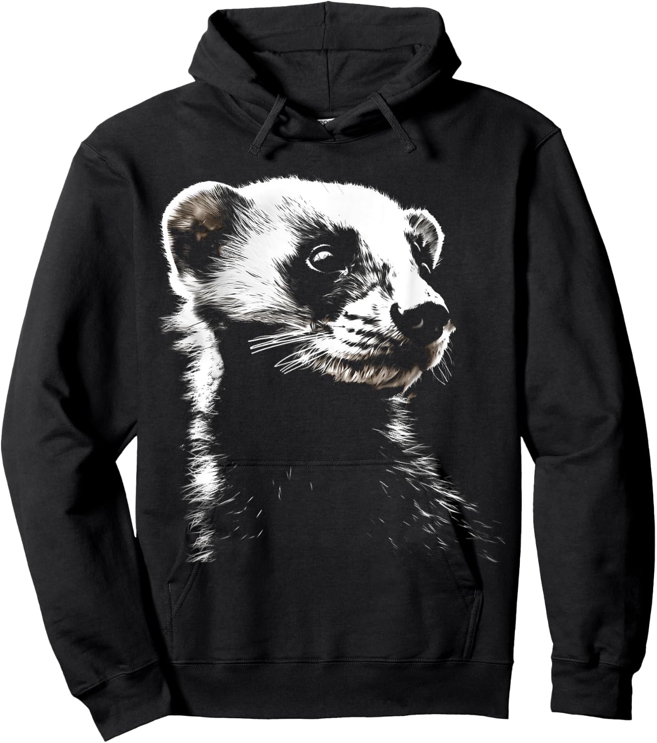 Meerkat Animal Graphic Illustration Meerkat Hoodie - Hoodie | Black
