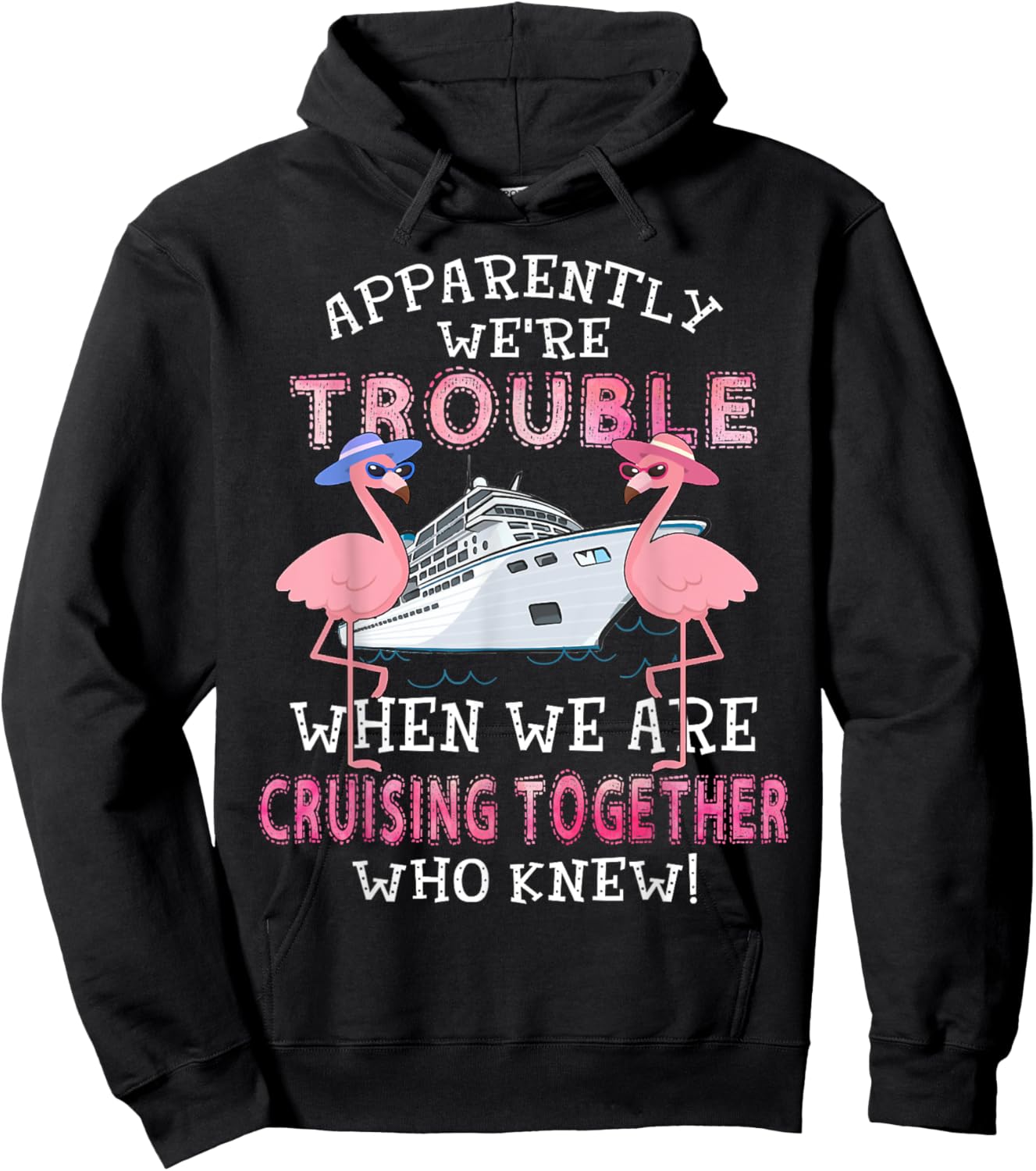 Apparently We're Trouble When We Are Cruising Together Hoodie - Hoodie | Black