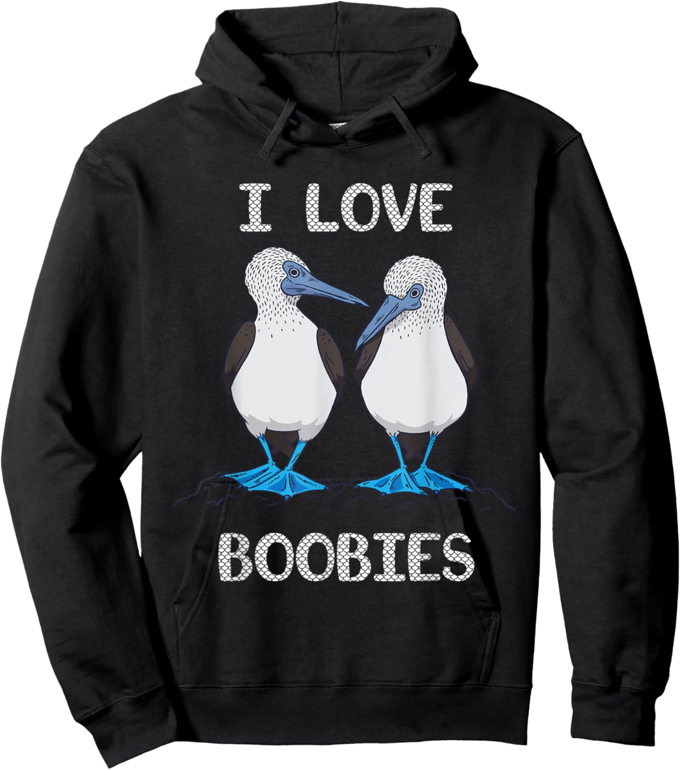 Blue Footed Boobies Tropical Sea Bird Boobies Lovers Hoodie - Hoodie | Black