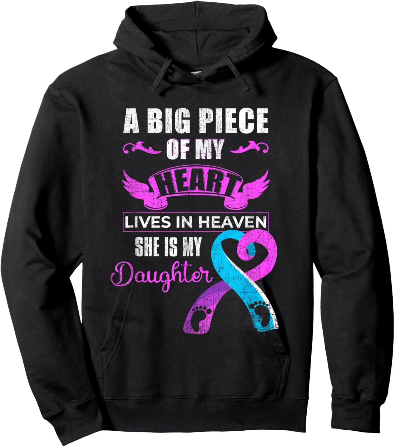 Baby Loss Awareness Week 2024 - Infant Loss Awareness Month Hoodie - Hoodie | Black