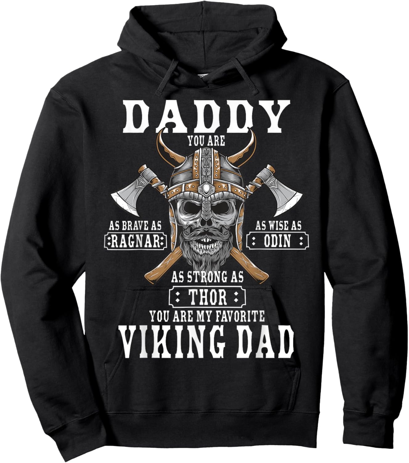 Viking Norse Mythology Husband - Best Viking Dad Hoodie - Hoodie | Black