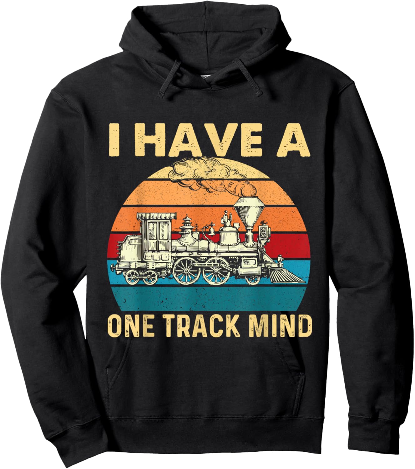 I Have A One Track Mind - Trainspotter Model Train Railroad Small Hoodie - Hoodie | Black