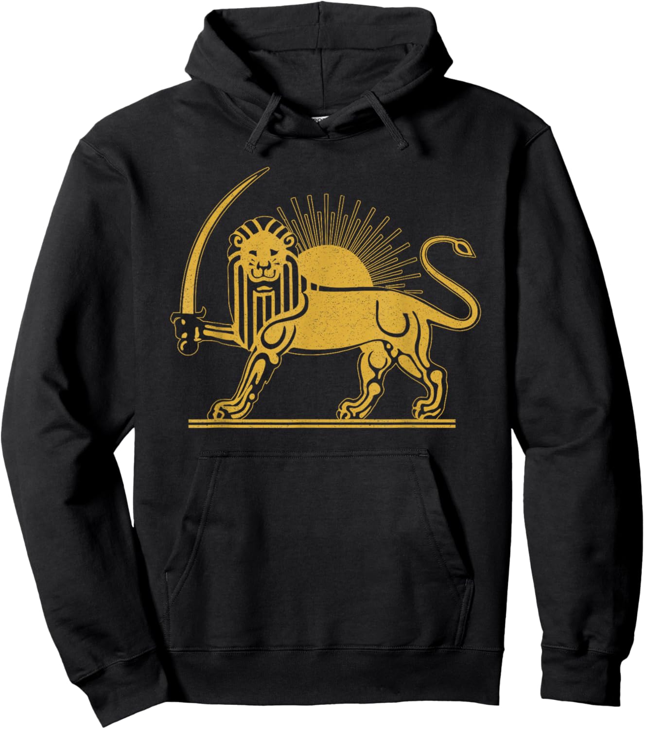 Iran Persis Persia Persian Fars Iranian Lion Sun Hoodie - Hoodie | Black