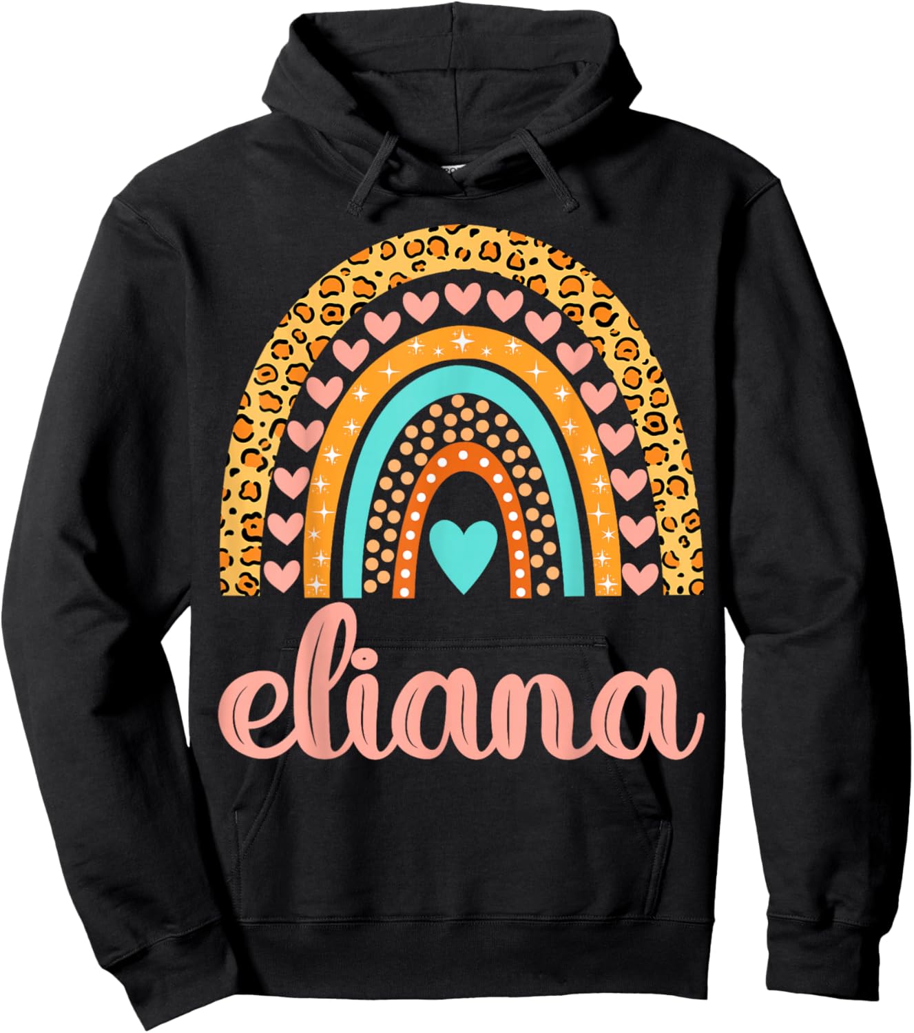 Eliana Eliana Name Birthday Shirt Gift Hoodie - Hoodie | Black