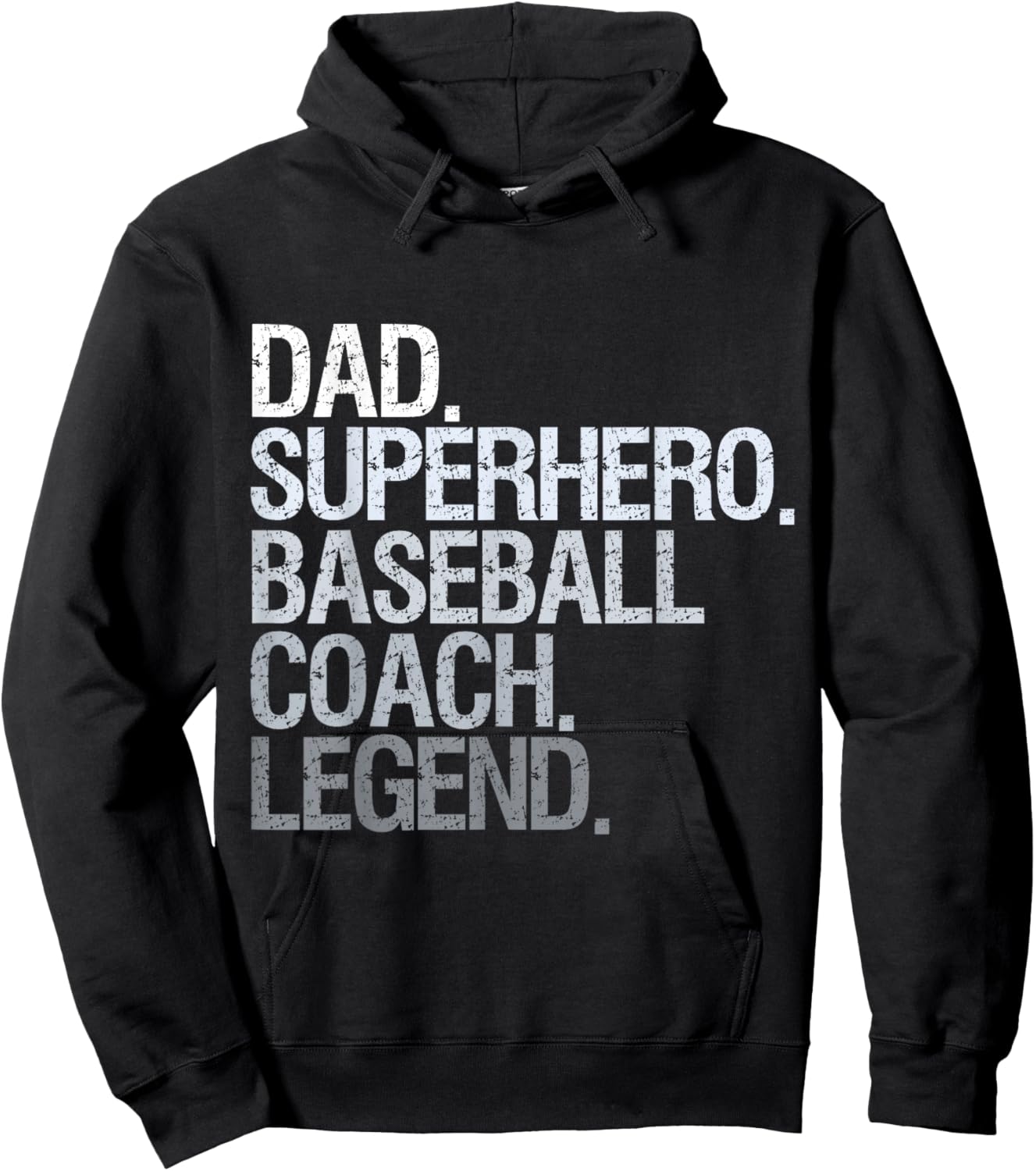 Baseball Coach dad Hoodie - Hoodie | Black