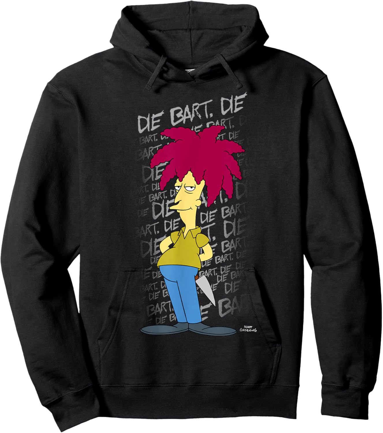 The Simpsons Sideshow Bob Die Bart Die V1 Hoodie - Hoodie | Black