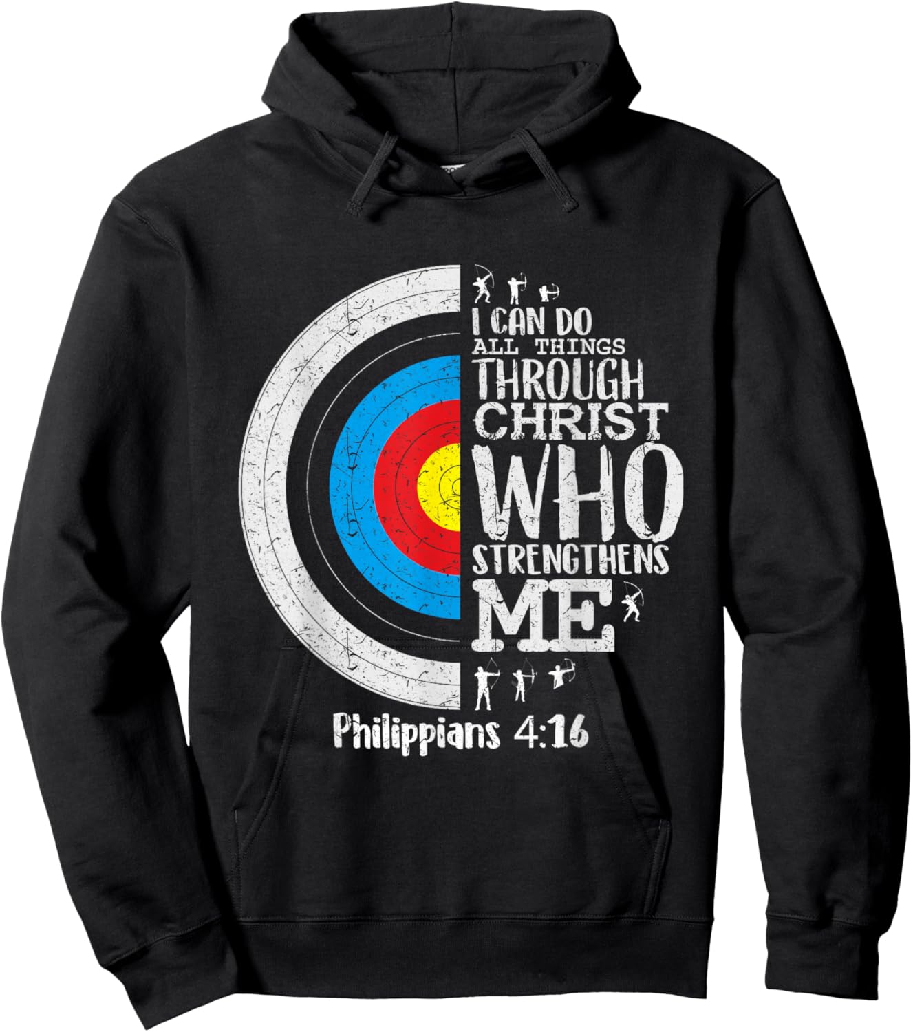 Cute Archery Shirts Archery Shirt For Girls Philippians 4 16 Hoodie - Hoodie | Black