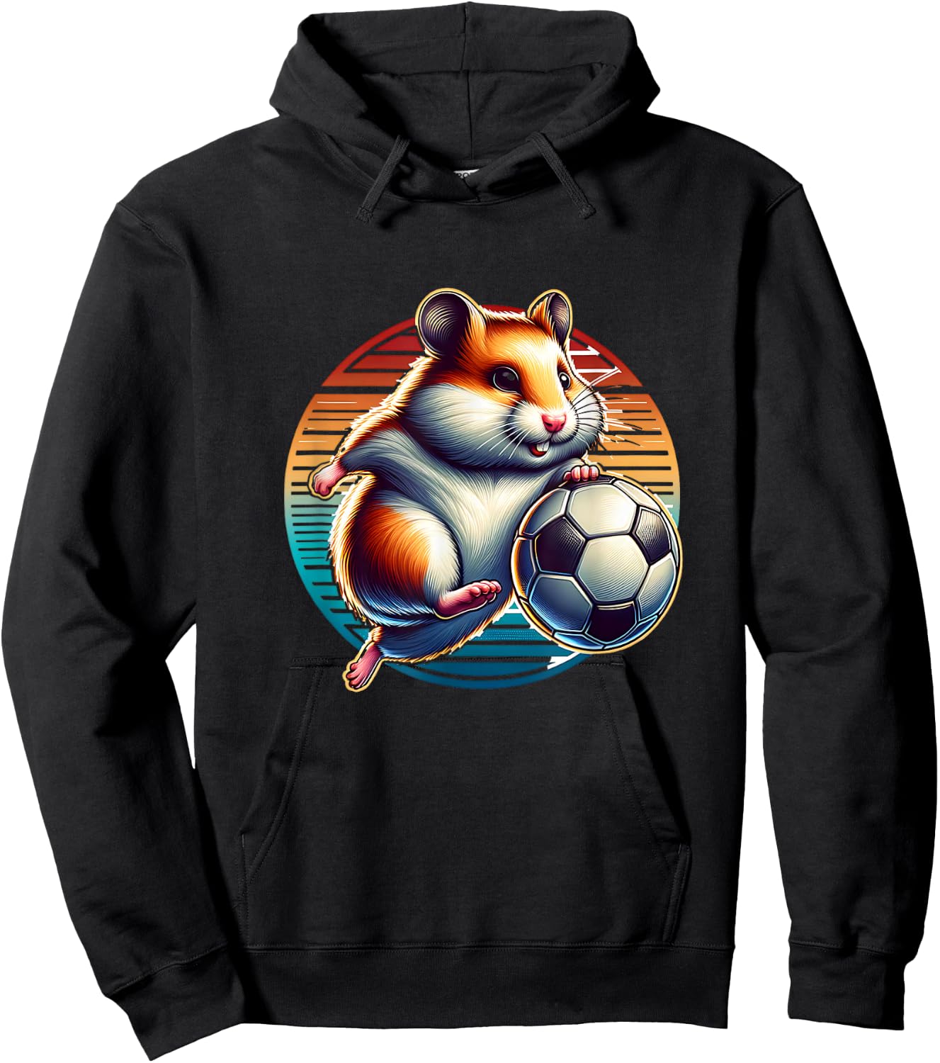 Hamster Soccer Player Cool Ball Champion Kids Hoodie - Hoodie | Black