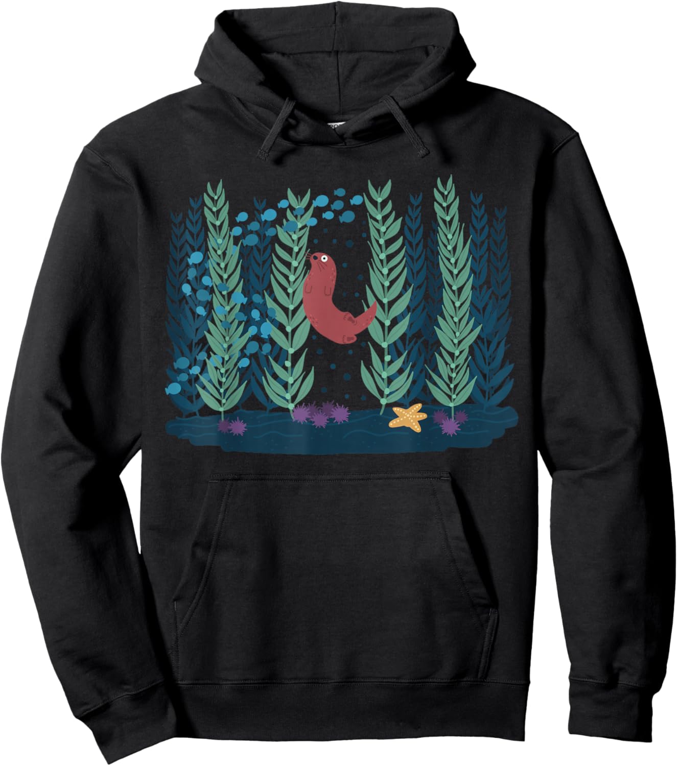 Help The Kelp Cute Marine Biologist Kelp Forest Ecosystems Hoodie - Hoodie | Black