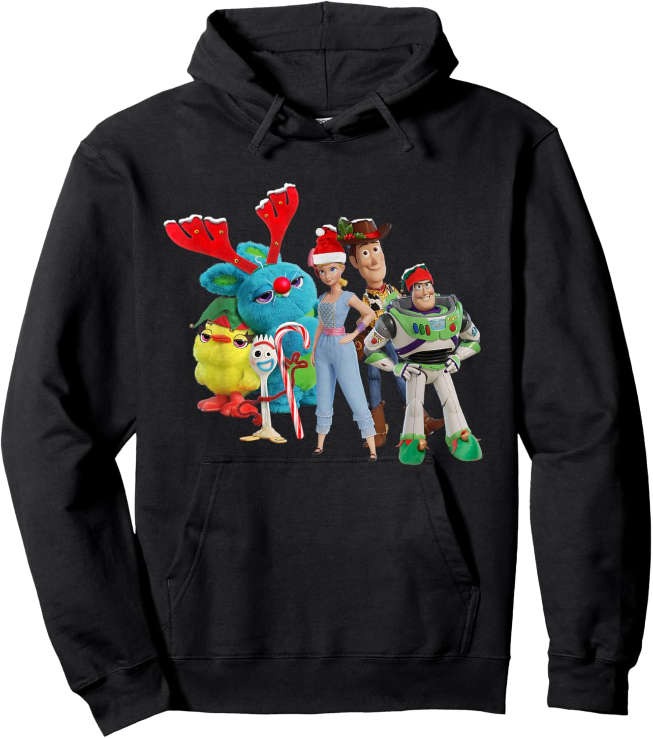 Disney Pixar Toy Story 4 Characters Holiday Hoodie - Hoodie | Black