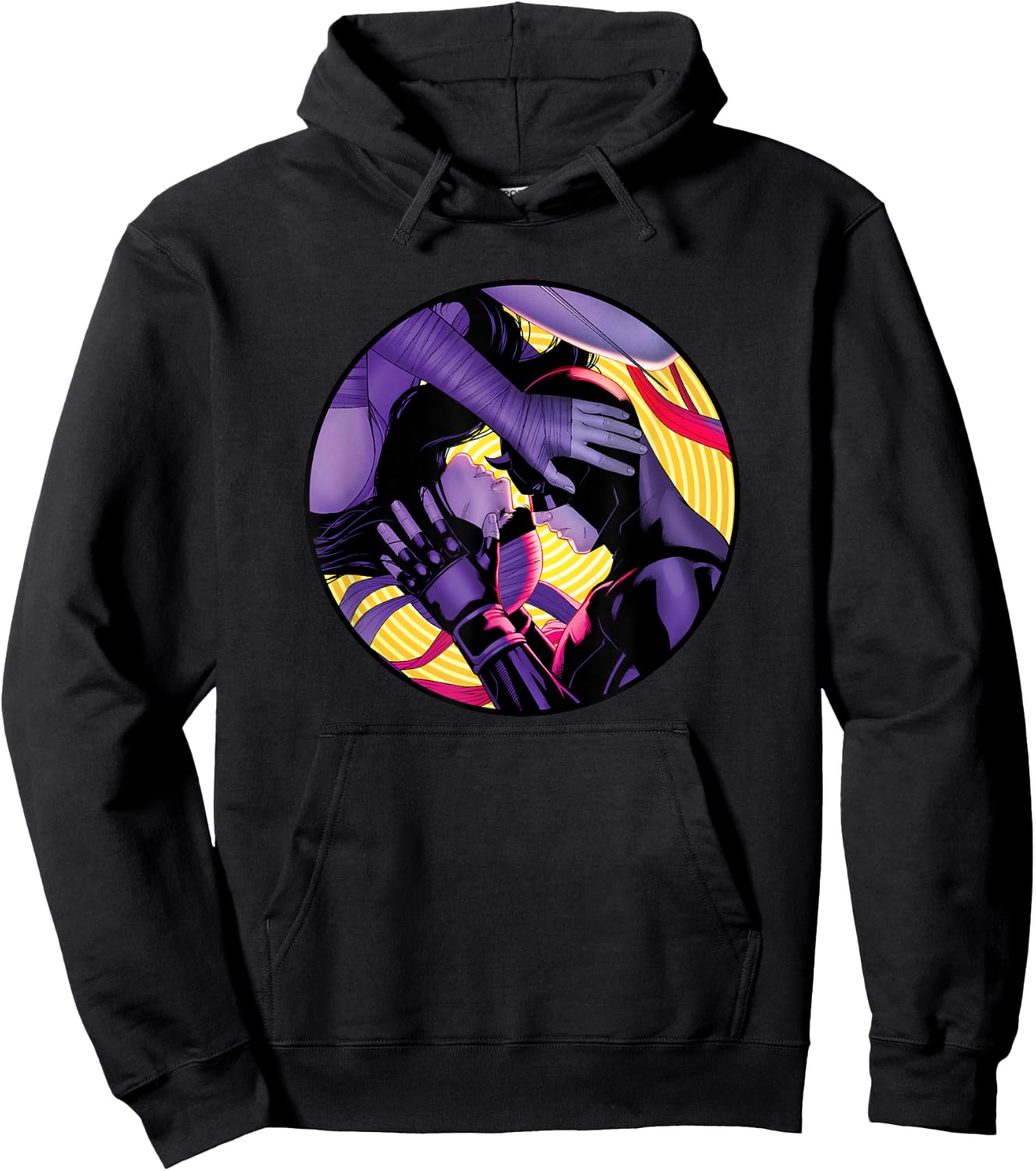 Marvel Daredevil & Elektra Variant Cover Valentine's Day Hoodie - Hoodie | Black