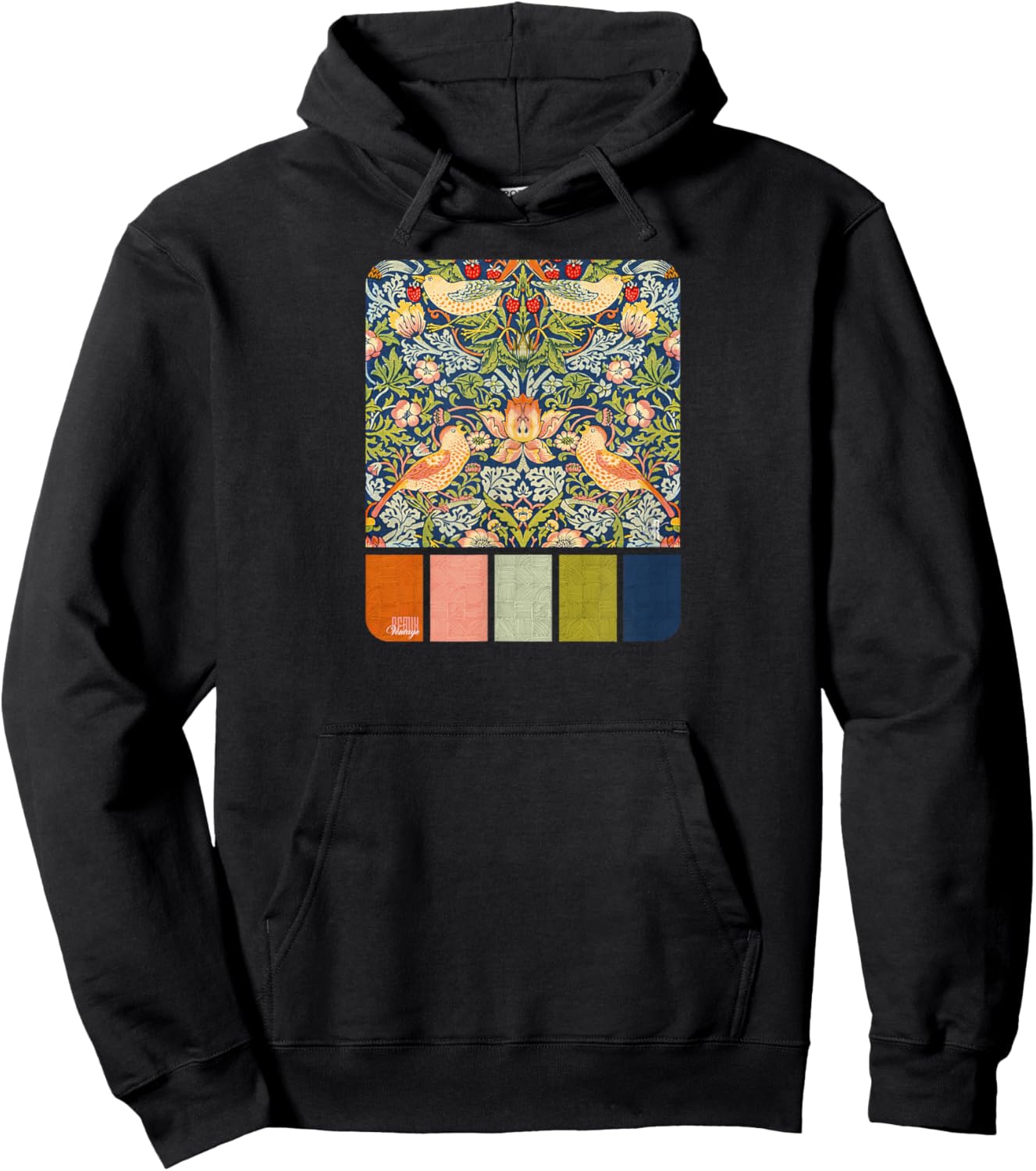 Color Swatch Collection No.2, Bird Lovers Hoodie - Hoodie | Black