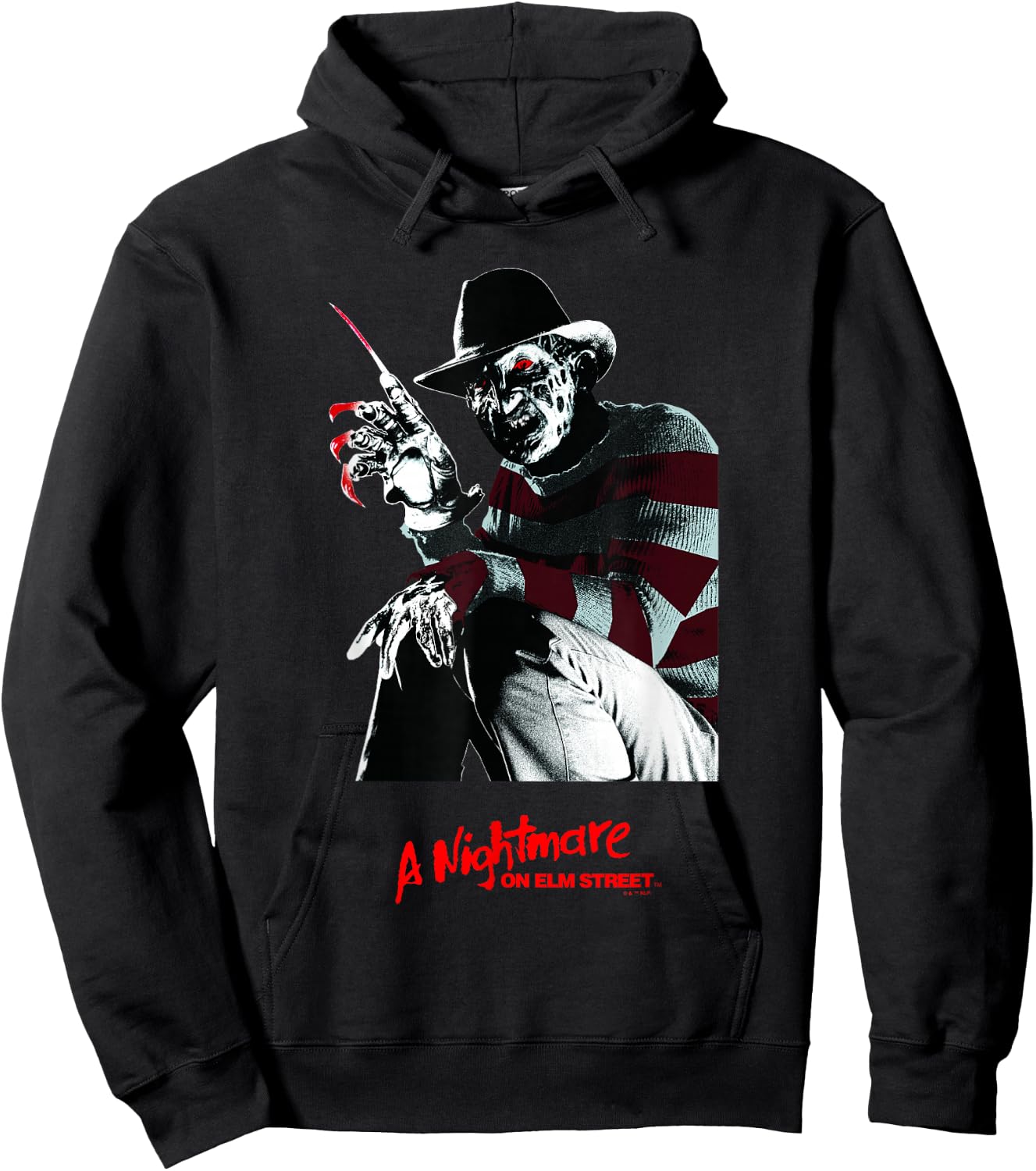 A Nightmare On Elm Street Halloween Creepy Freddy Krueger Hoodie - Hoodie | Black