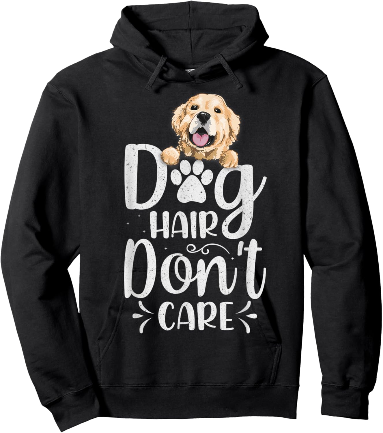 Dog Groomer Dog Hair I Don’t Care Pet Grooming Women Girls Kids Hoodie - Hoodie | Black