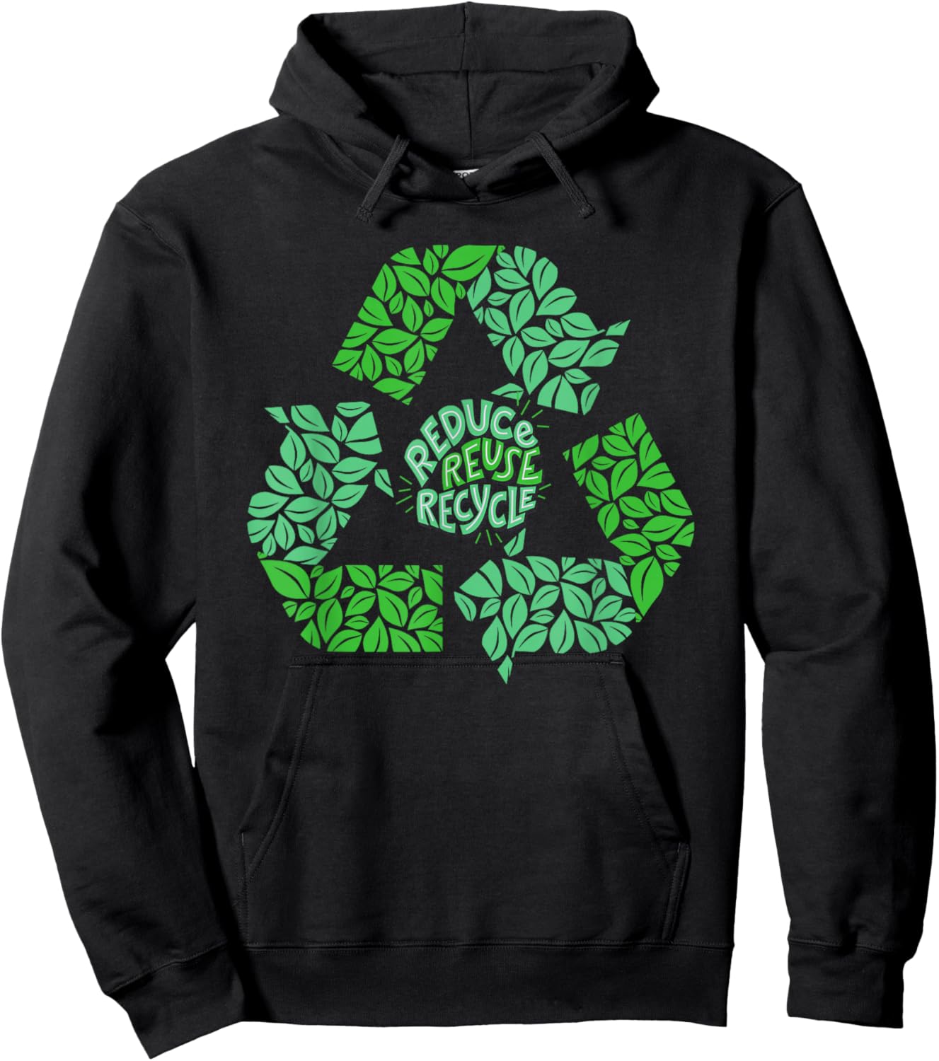 Earth Day Recycle Logo Vintage Recycling Gift Hoodie - Hoodie | Black
