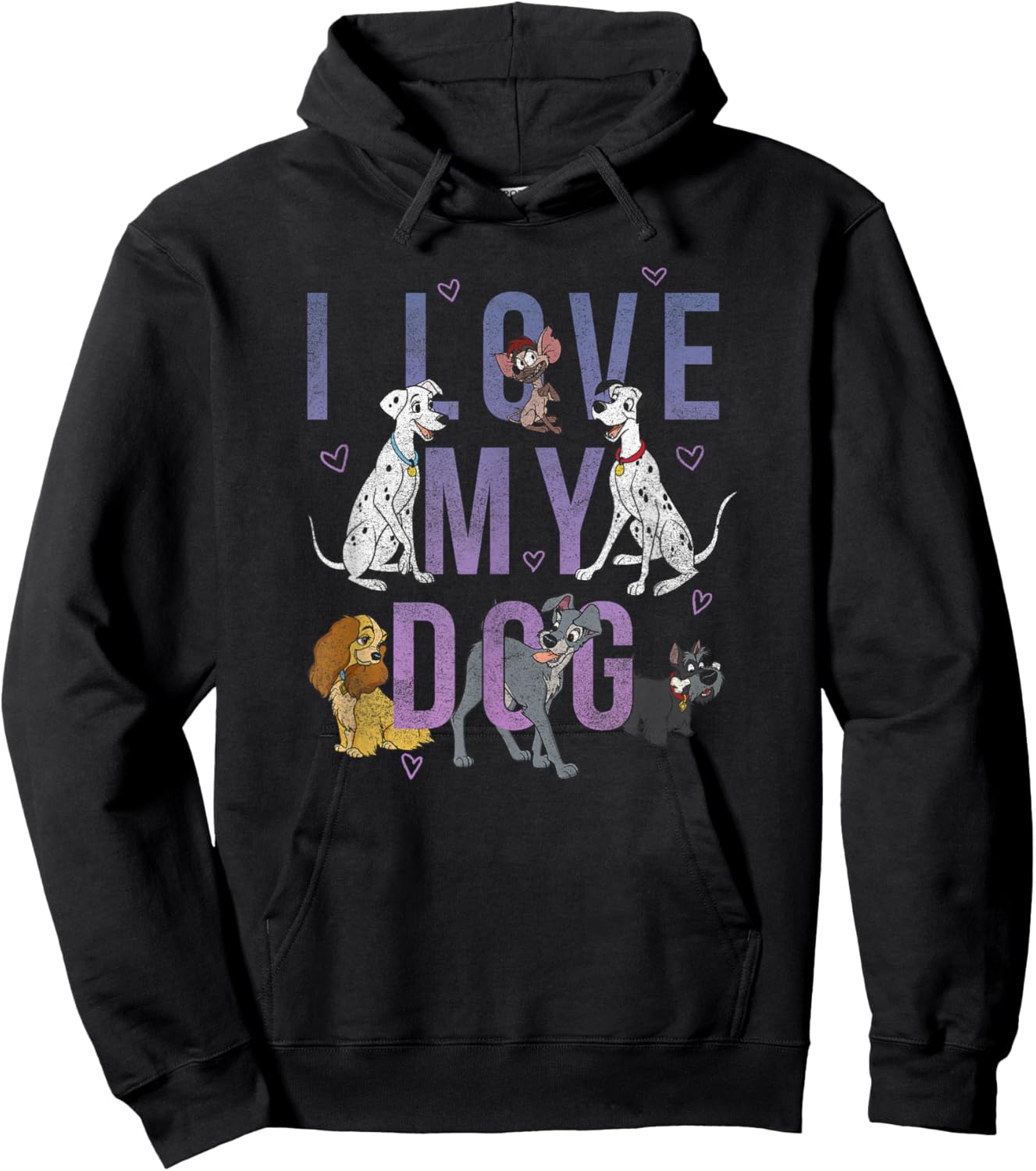 Disney Classic Group International Dog Day I Love My Dog Hoodie - Hoodie | Black