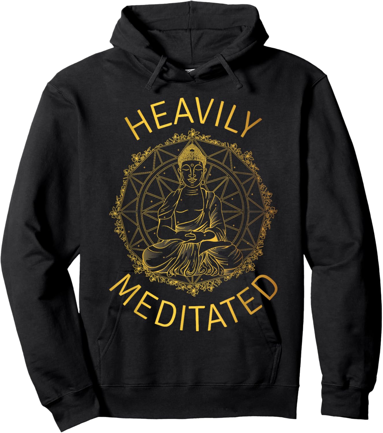 Heavily Meditated Yoga Meditation Spiritual Warrior Buddhist Hoodie - Hoodie | Black