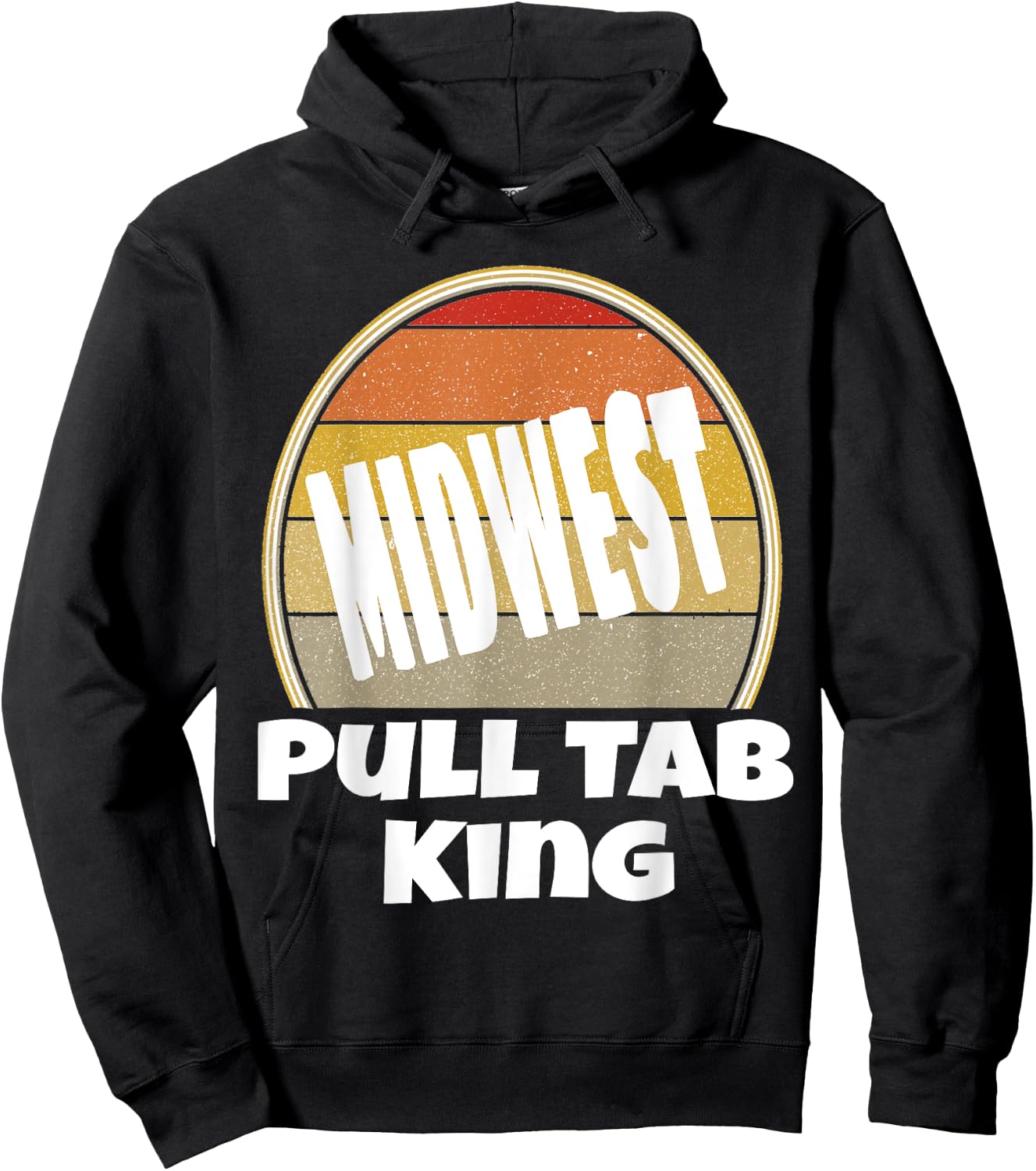 Midwest Pull Tab King Proud To Be Midwest Nice Funny Sunset Hoodie - Hoodie | Black