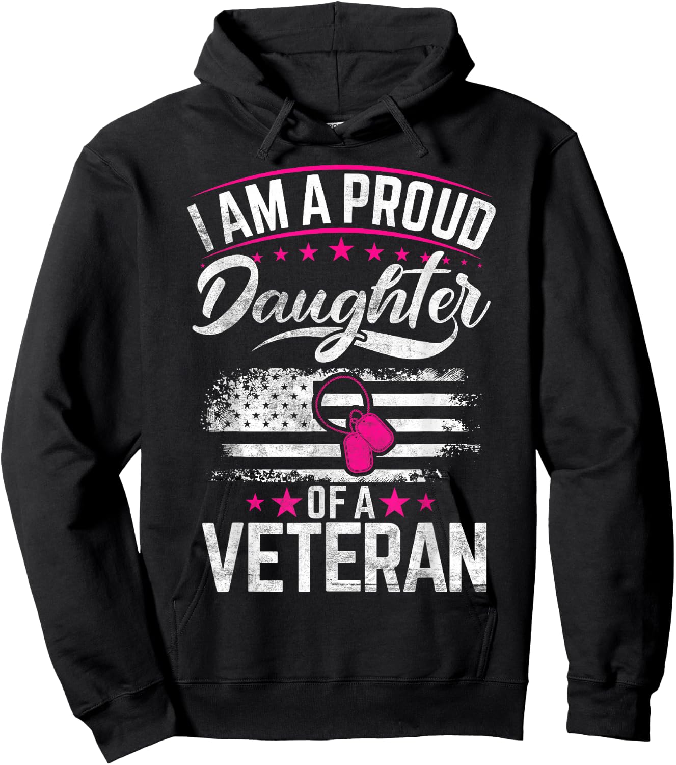 Veteran Daughter Veterans Daughter Hoodie - Hoodie | Black