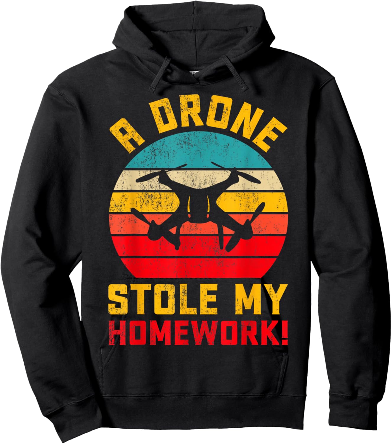Funny Drone Pilot RC FPV Quadcopter Gifts FIDIMA -Adults Black Small Modern Hoodie - Hoodie | Black
