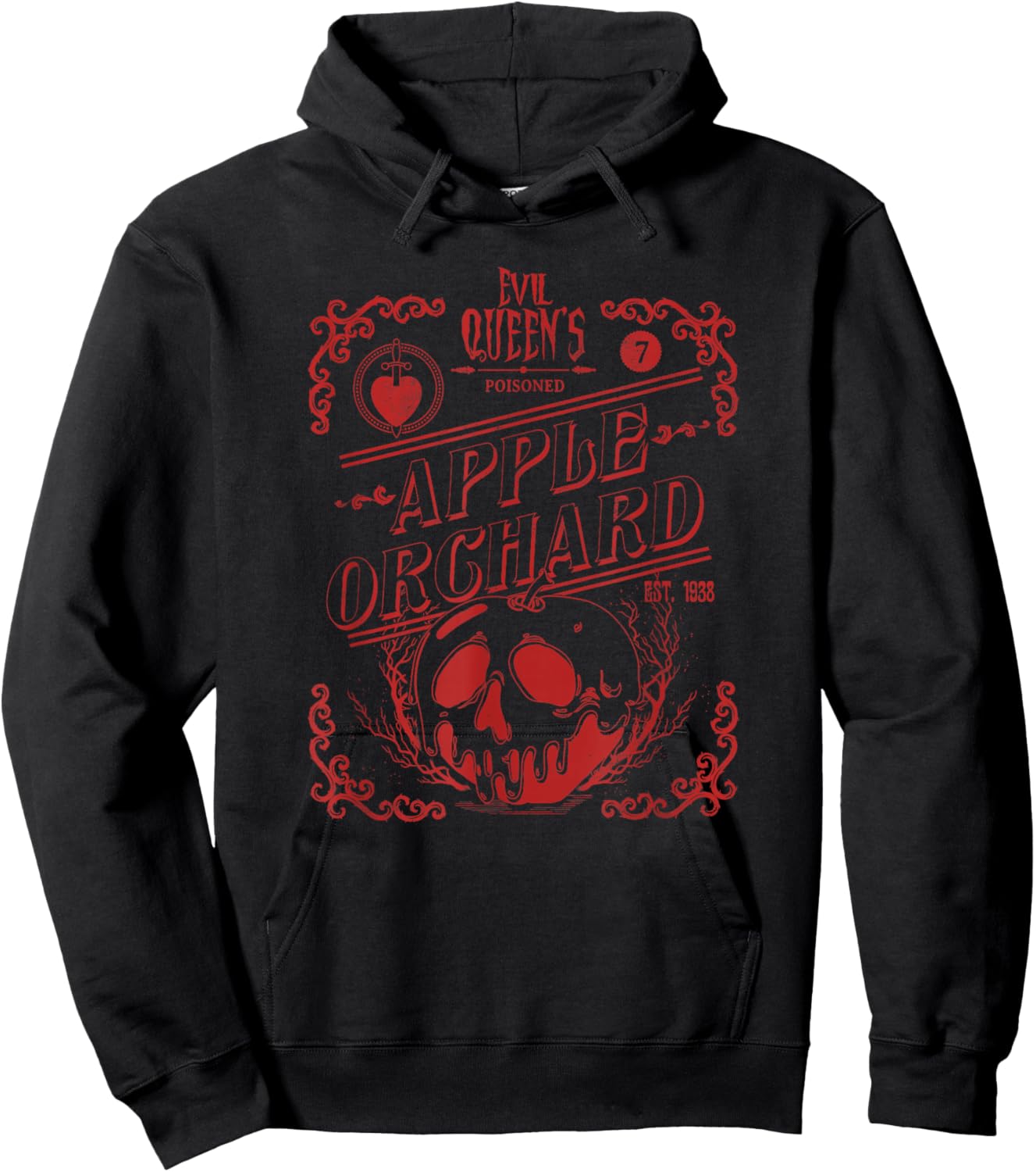 Disney Villains Halloween Evil Queen's Poisoned Apple Poster Hoodie - Hoodie | Black