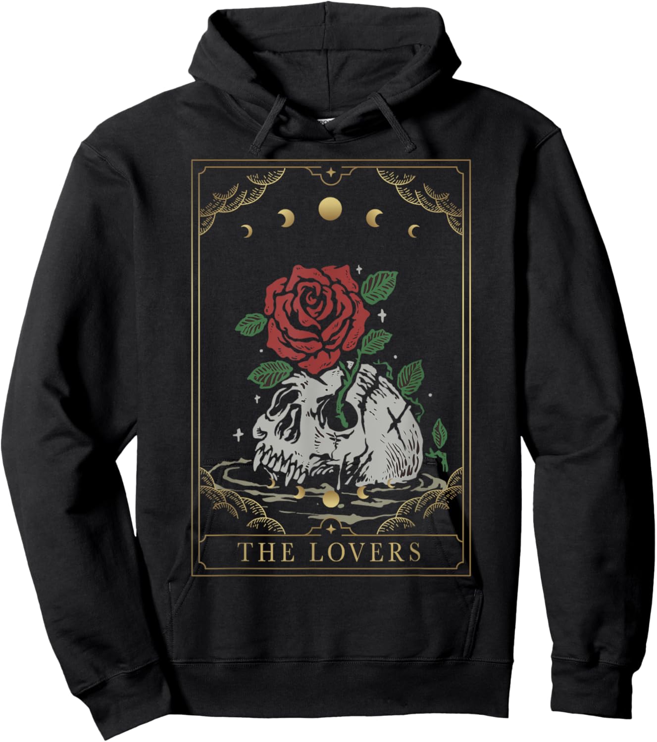 The Lovers Tarot Card Occult Goth Fortune Telling Tarot Card Hoodie - Hoodie | Black