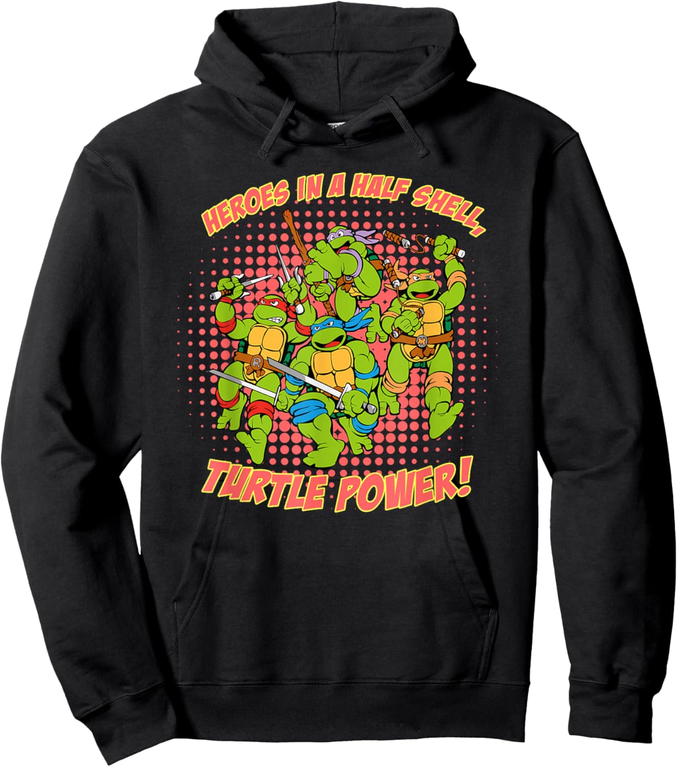 Heroes in a Half Shell, Turtle Power! Hoodie - Hoodie | Black