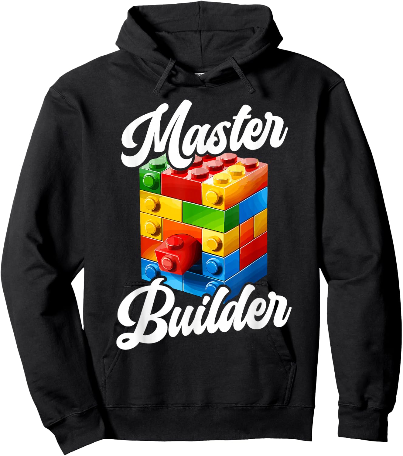 Master Builder Bricks Blocks Play Toys Hoodie - Hoodie | Black