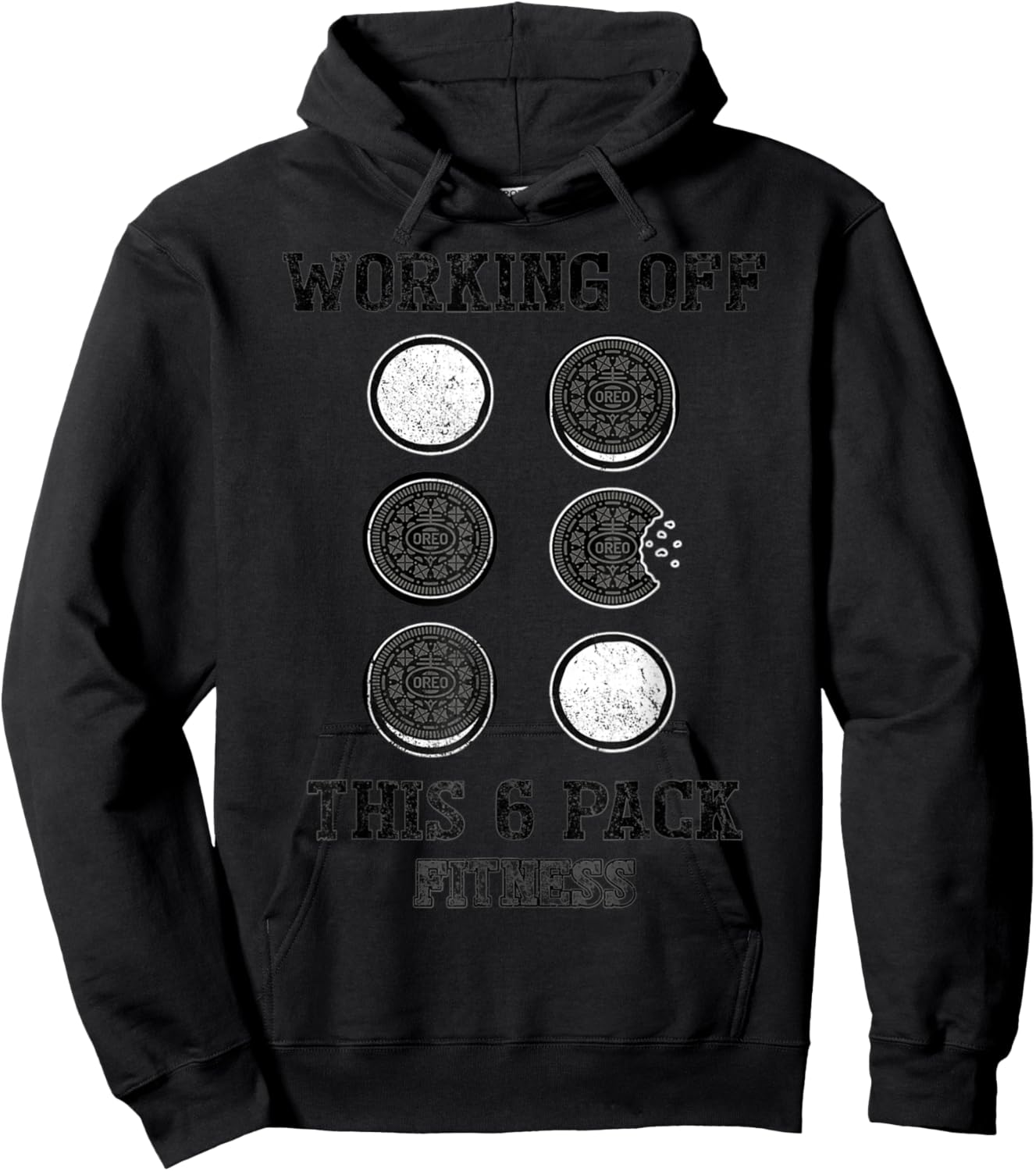 Working Off This 6 Pack Fitness Hoodie - Hoodie | Black
