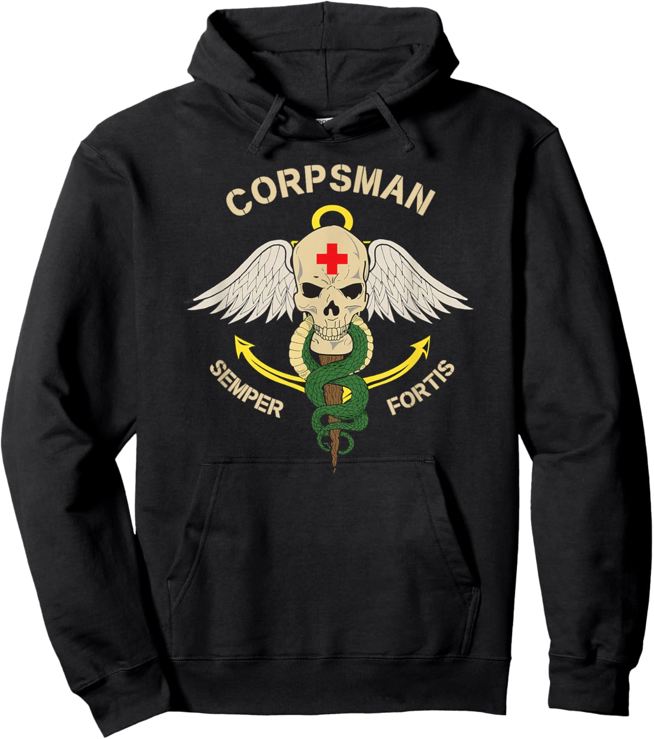 Corpsman Semper Fortis Hoodie - Hoodie | Black
