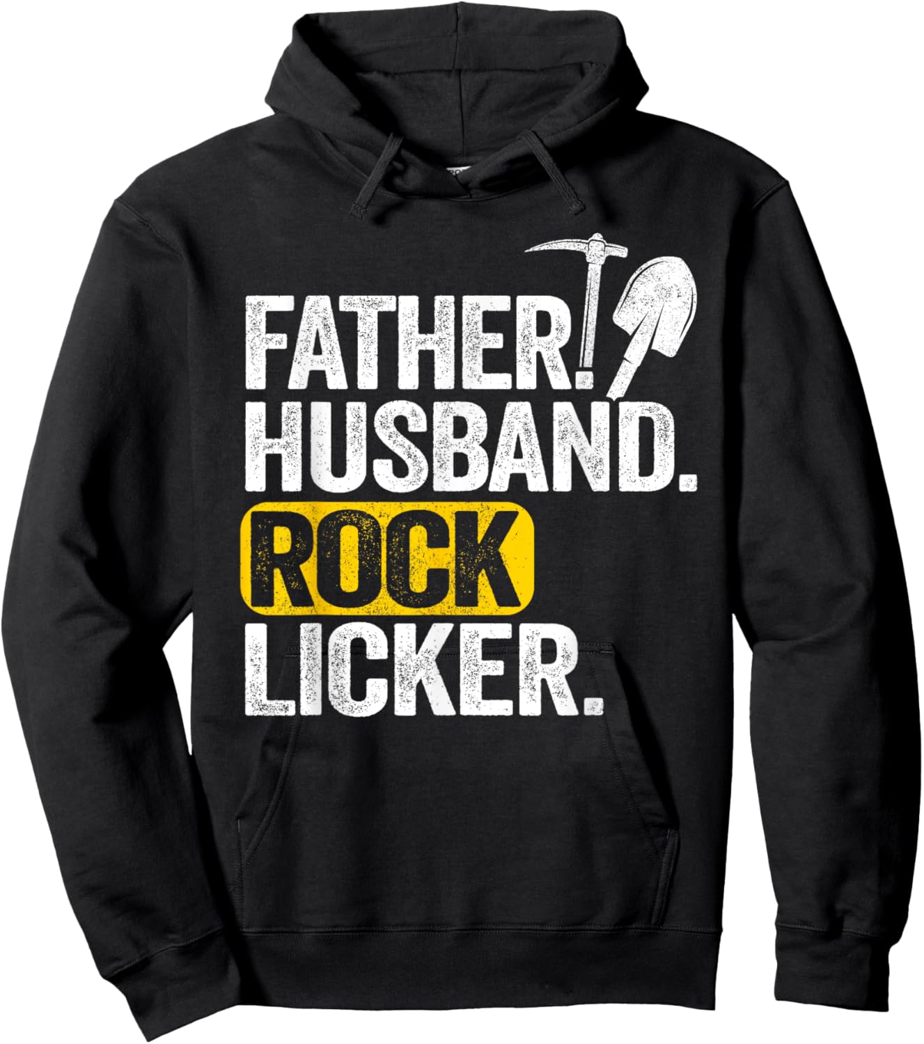 Father Husband Rock Licker Geology Rock Collecting Geologist Hoodie - Hoodie | Black