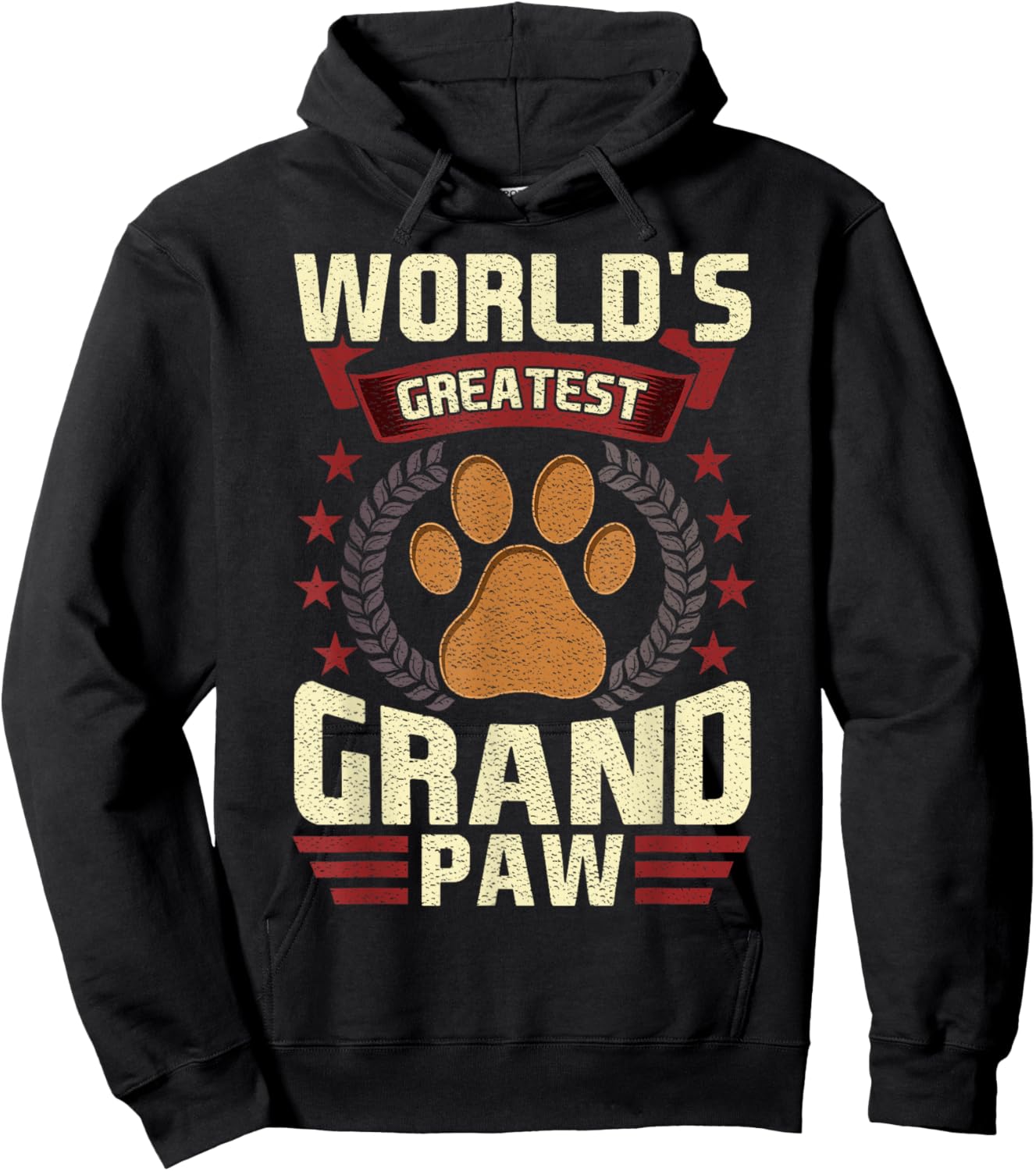 World's Greatest Grandpa Shirt Grand Paw Dog Lover GrandPaw Hoodie - Hoodie | Black