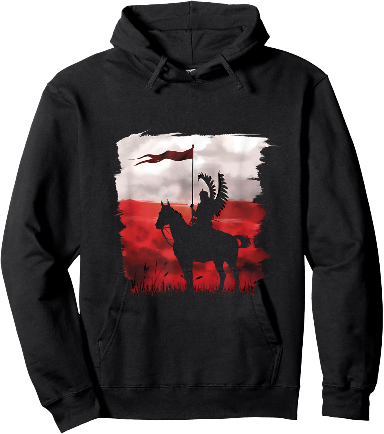 Polish national day Hussar Husaria Polska Poland Flag Hoodie - Hoodie | Black