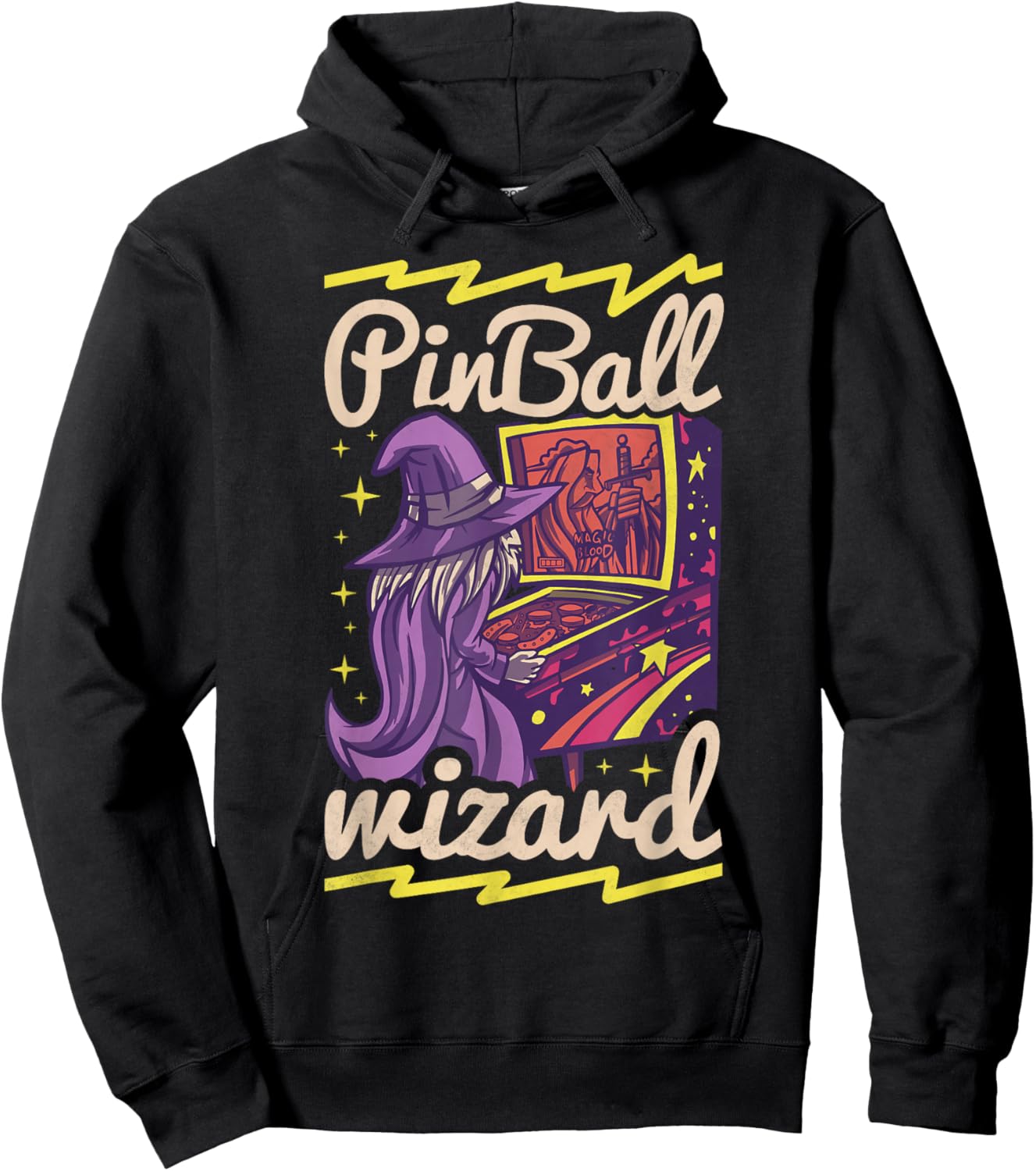 Pinball Wizard, Retro Game Hoodie - Hoodie | Black