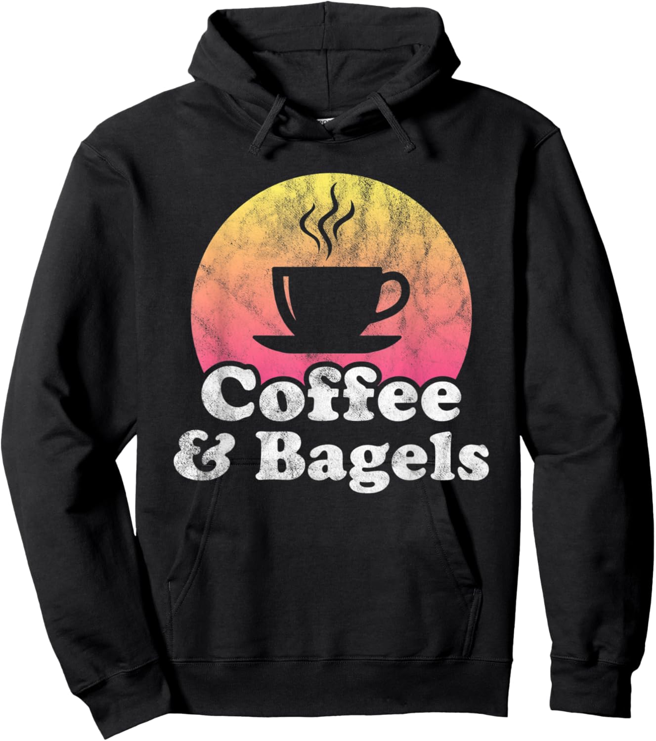 Coffee and Bagels Hoodie - Hoodie | Black