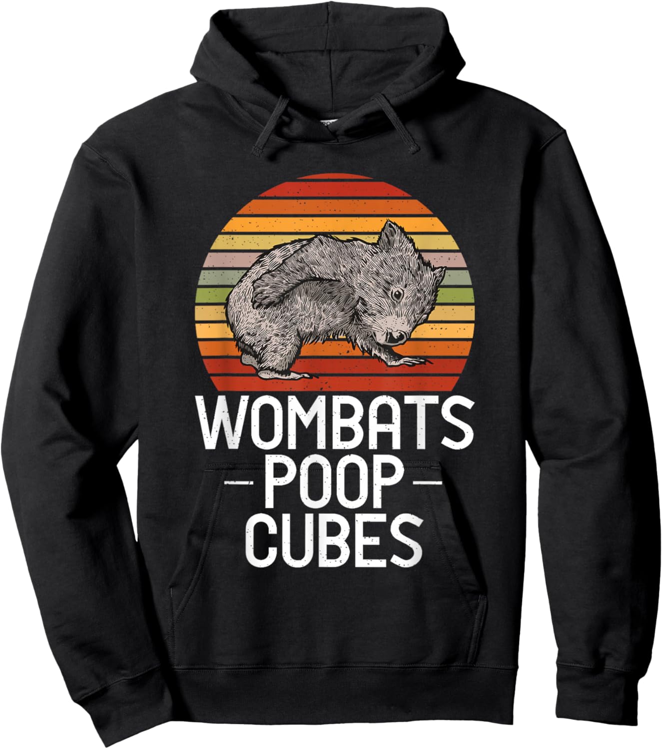 Wombats Poop Cubes - Loves Wombat Hoodie - Hoodie | Black