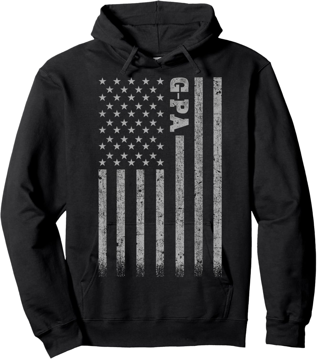G-Pa American Flag Hoodie - Hoodie | Black