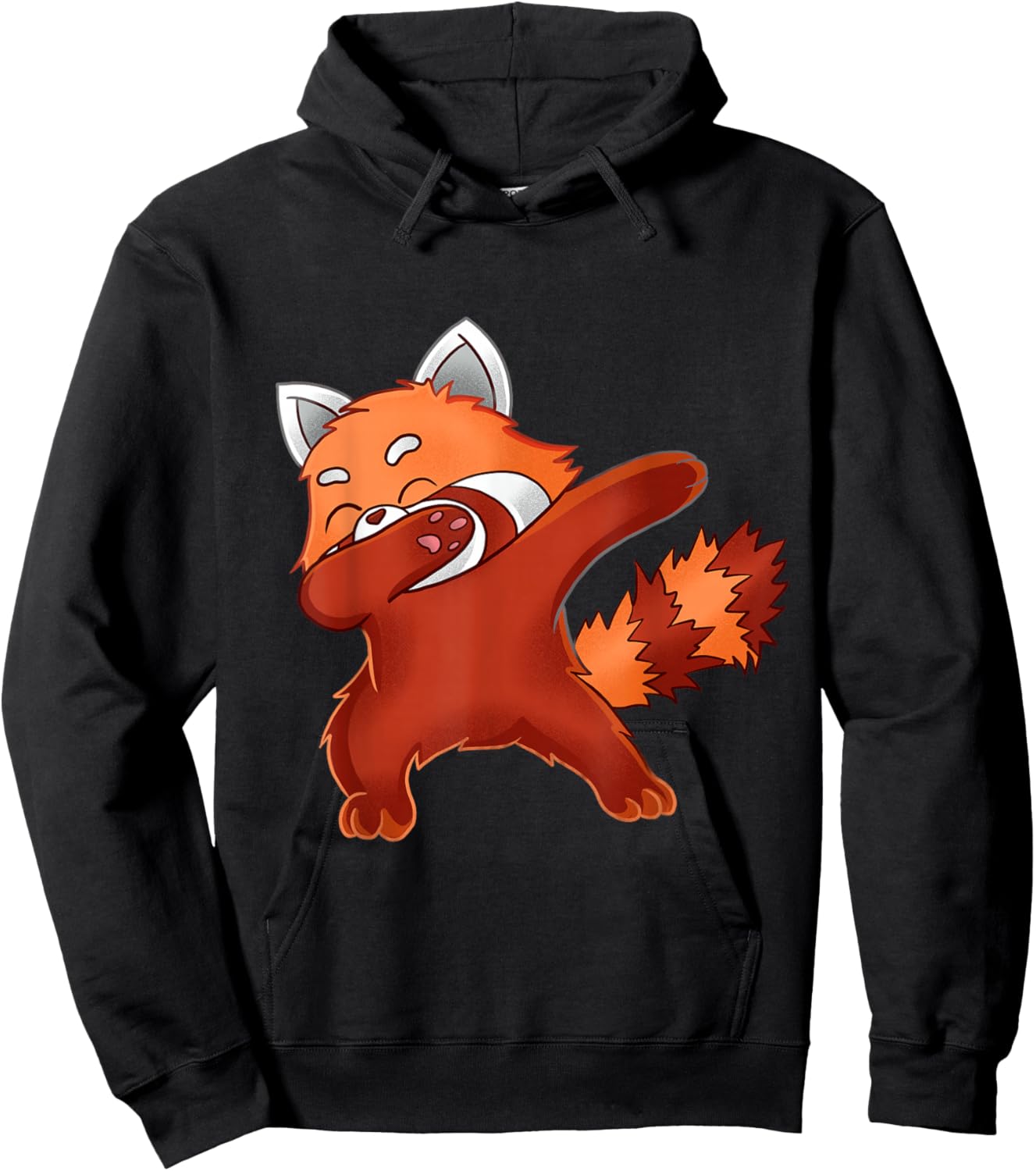 Funny Dabbing Red Panda Lover Hoodie - Hoodie | Black
