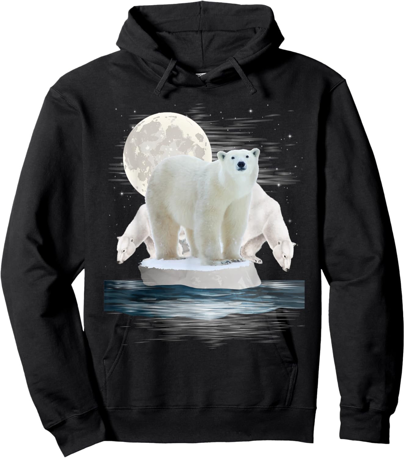 Polar Bears - Wildlife Zoo Animal Lover Zookeeper Nature Hoodie - Hoodie | Black