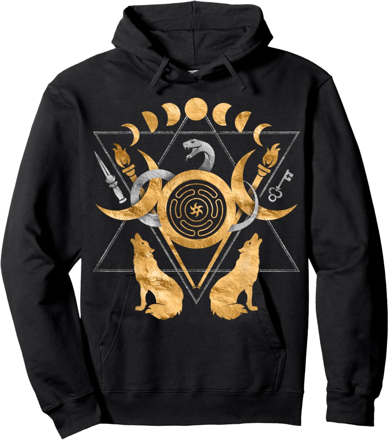 Symbols of Hecate Ornament Hoodie - Hoodie | Black