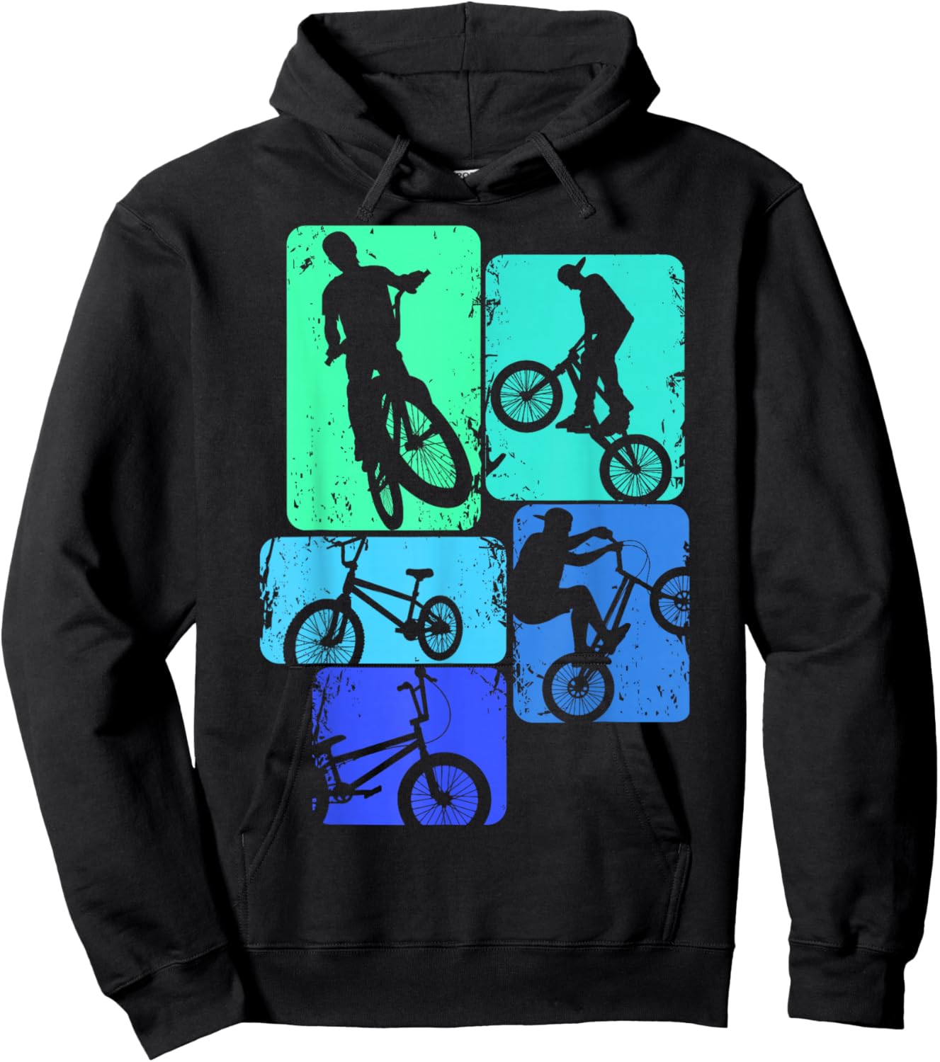 BMX Bike Bicycle Stunt Racing Kids Boys Hoodie - Hoodie | Black