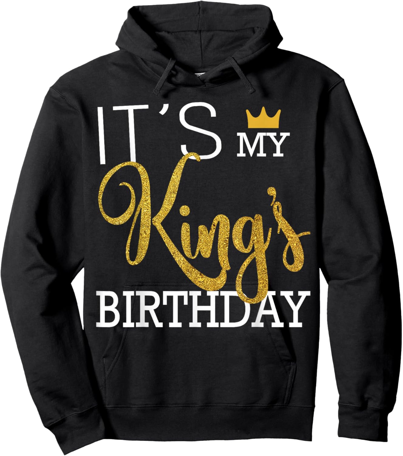 It's My King's Birthday Couples Matching Husband & Boyfriend Hoodie - Hoodie | Black